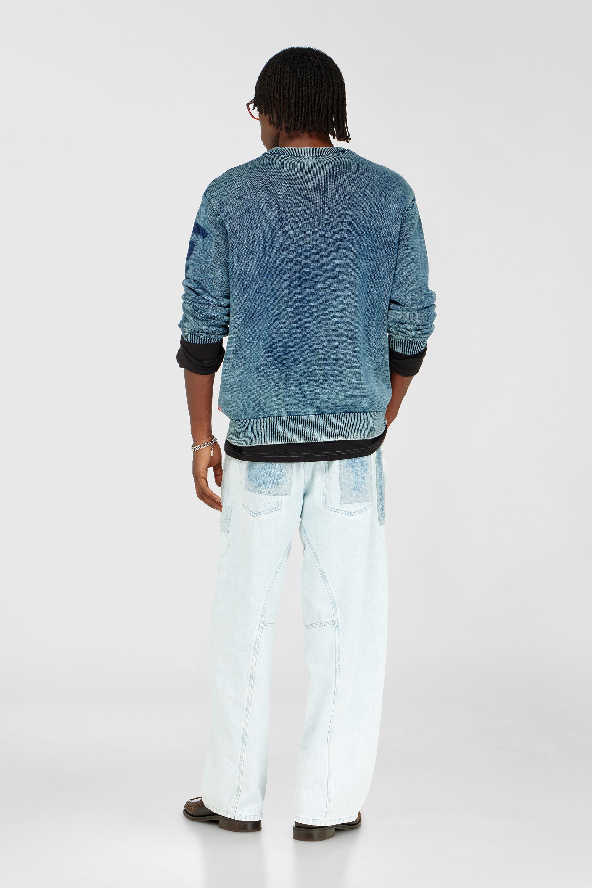 Diesel - Relaxed Jeans 1997 D-Enim-M 0IFBQ Mixte, Bleu Clair - Image 3