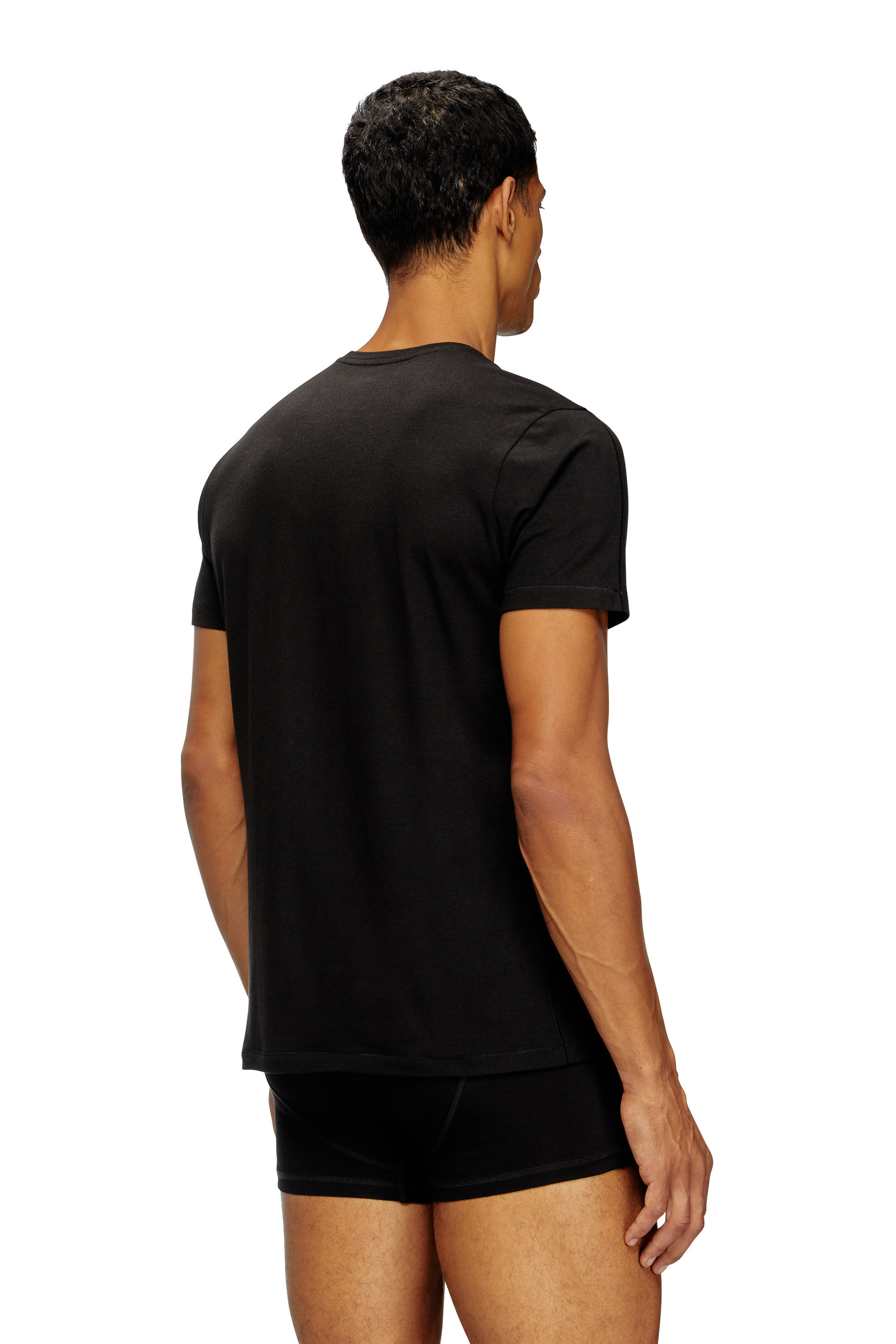 Diesel - RANDAL-D-MONO-2PACK, Set da due T-shirt in jersey fluido Uomo in Nero - 4