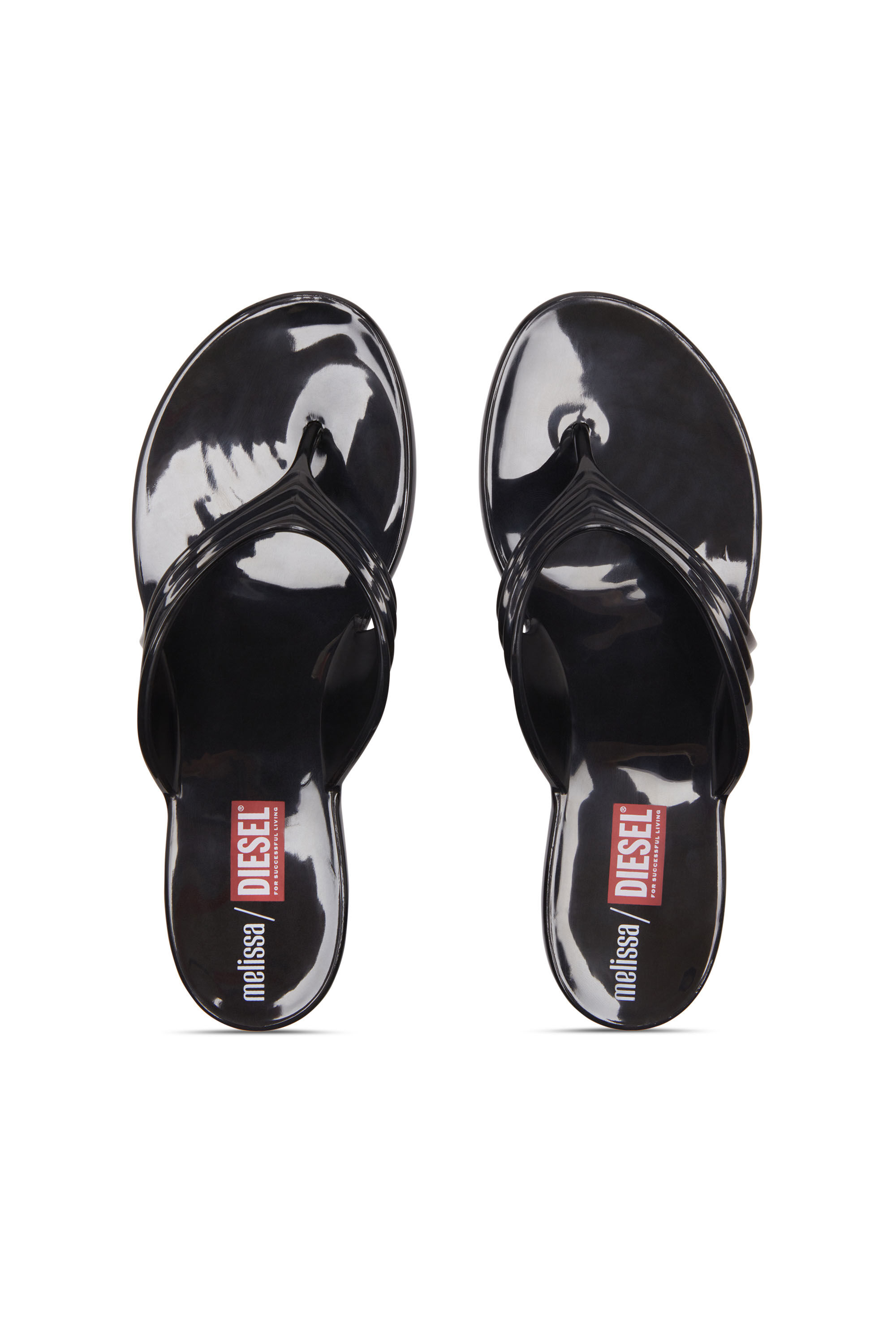 Diesel - MELISSA QUANTUM THONG, Infradito in Melflex&reg; Donna in Nero - 4