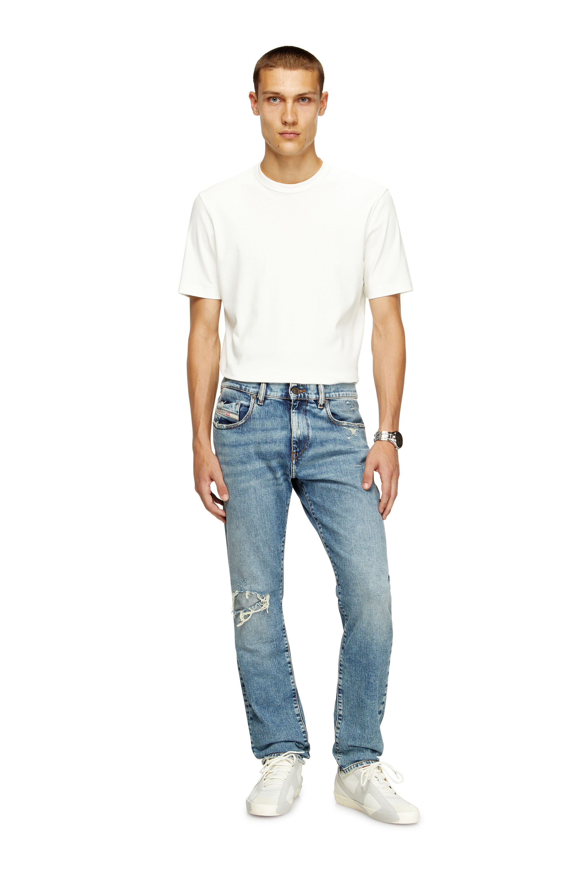 Diesel - Herren Slim Jeans 2019 D-Strukt 09L34, Hellblau - 1