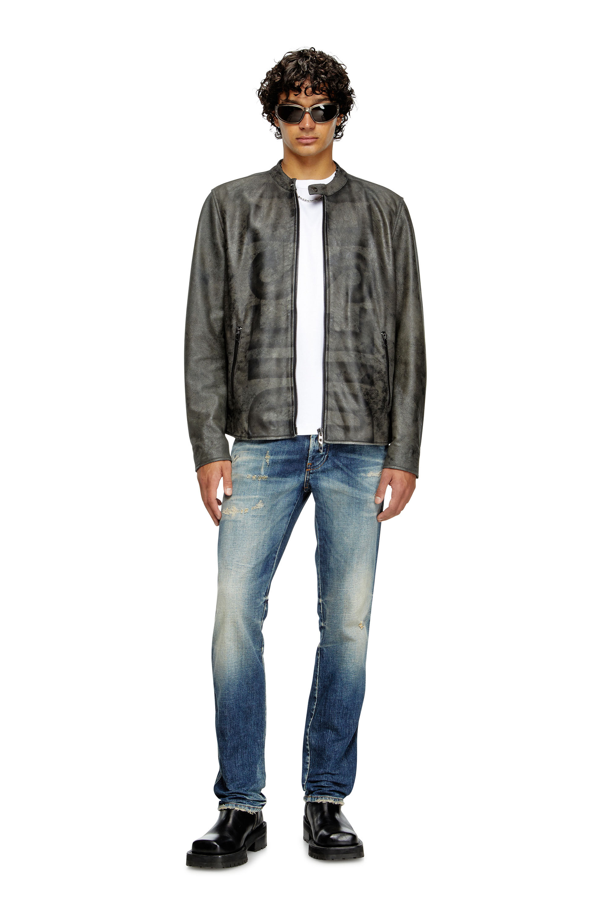 Diesel - T-MIEGOR-K77, T-shirt in cotone mercerizzato Uomo in Bianco - 1