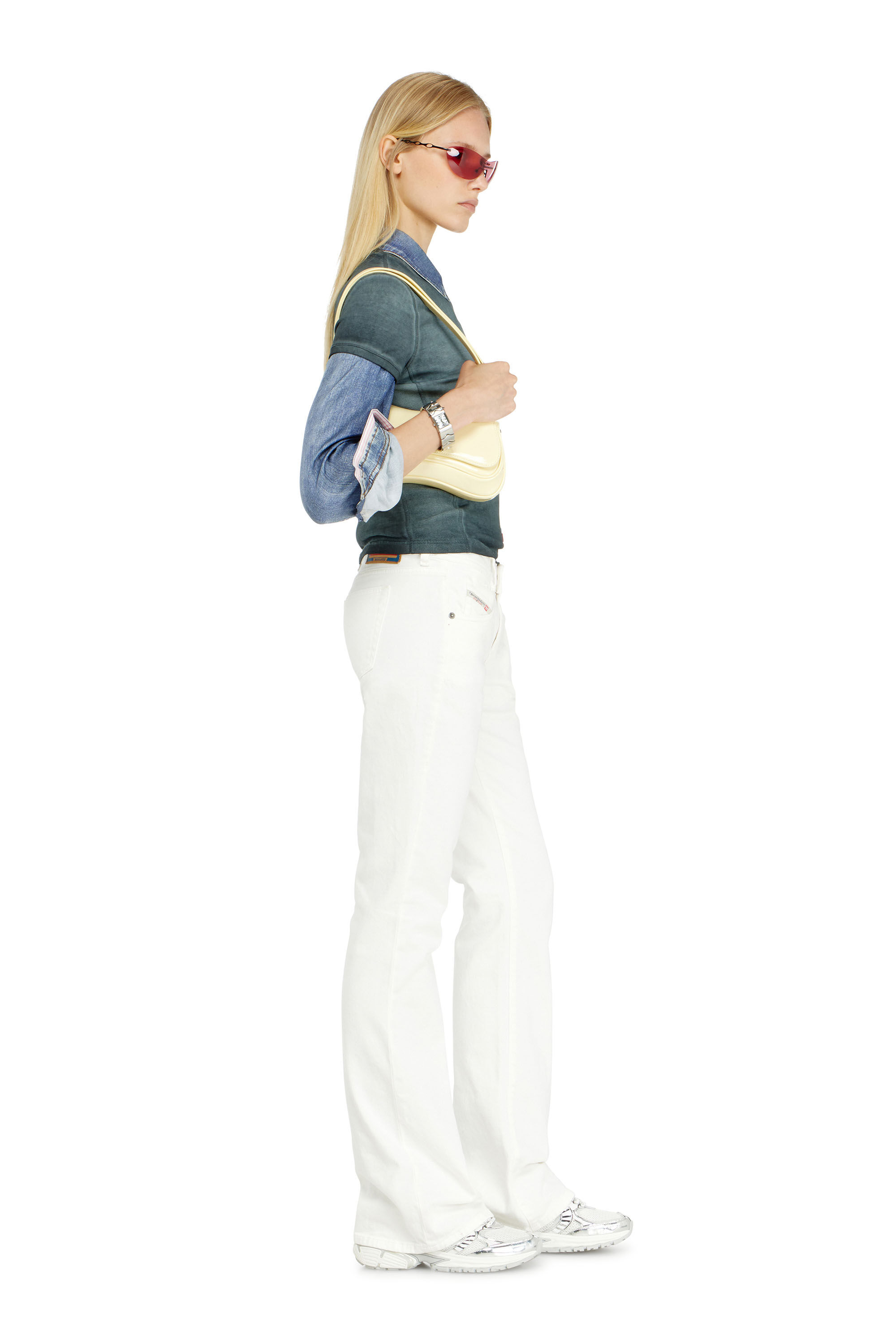 Diesel - Damen Bootcut Jeans 1969 D-Ebbey 09D63, Wei&szlig; - 2