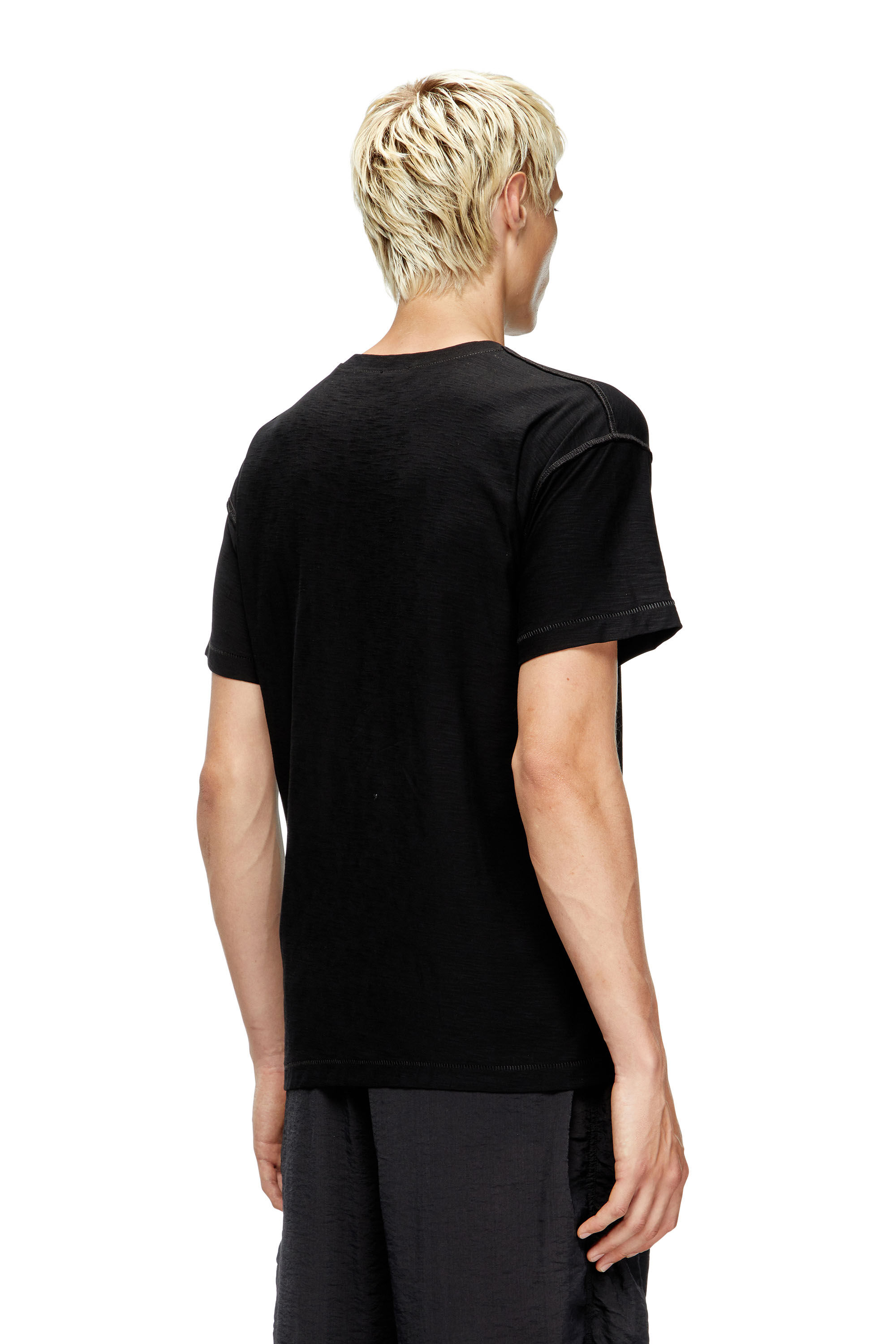Diesel - T-NORM-T13, Herren Sweatshirt mit gesticktem Phoenix in Schwarz - 4