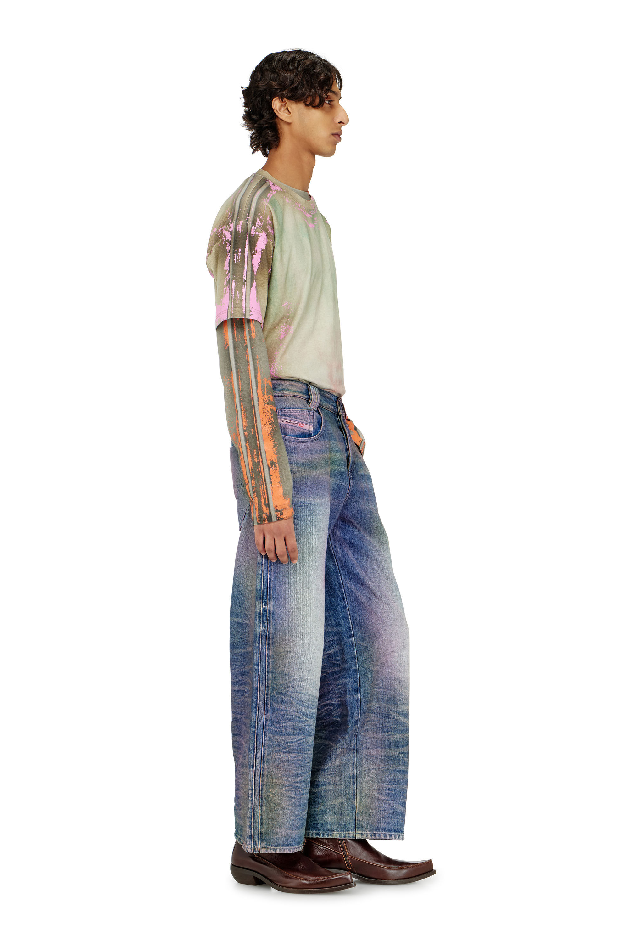 Diesel - Relaxed Jeans 1982 D-Hakou 007FW Mixte, Bleu moyen - Image 2