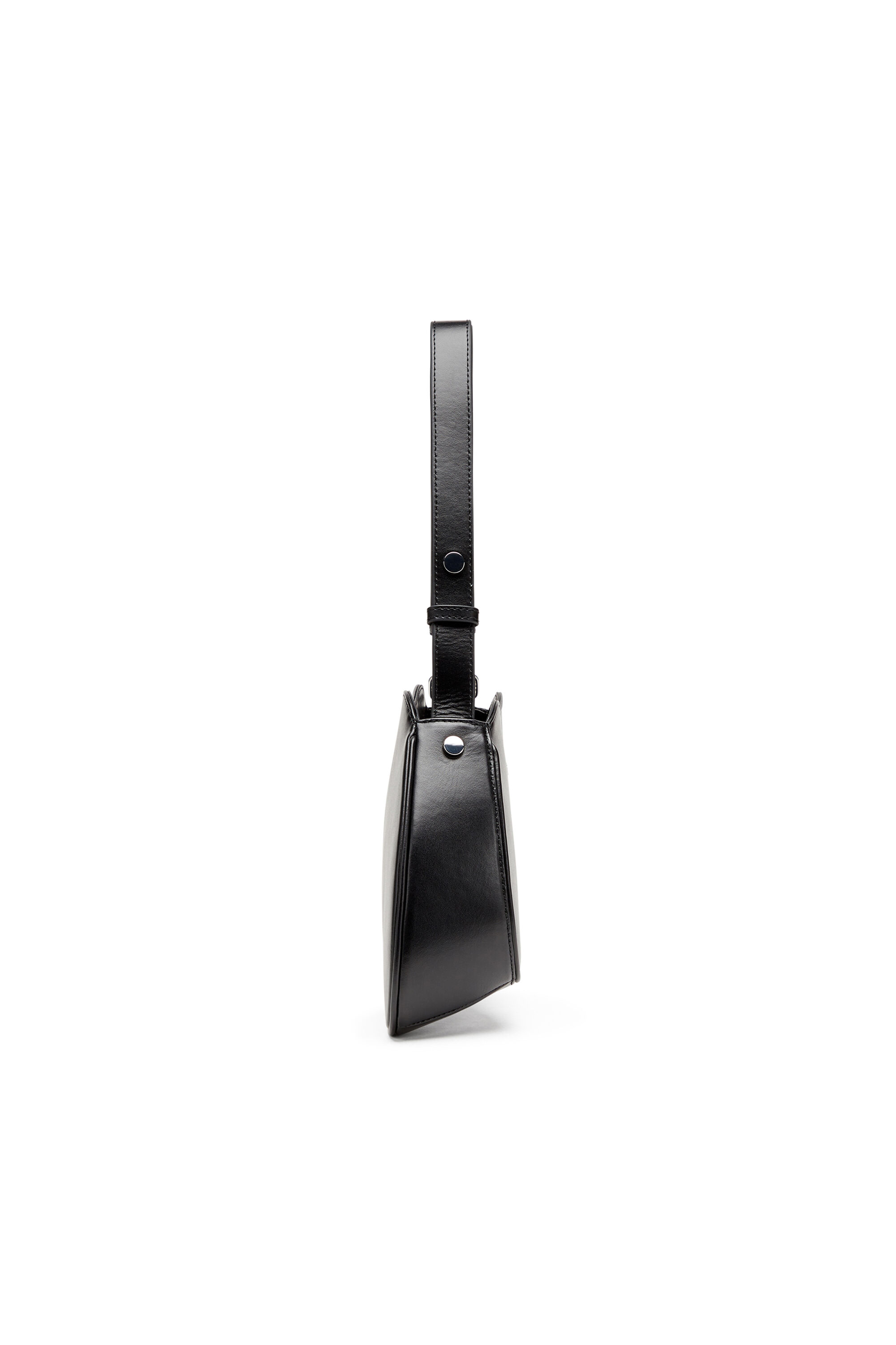 Diesel - PLAY SHOULDER, Damen Play-Schultertasche aus semiglänzendem Leder in Schwarz - 4