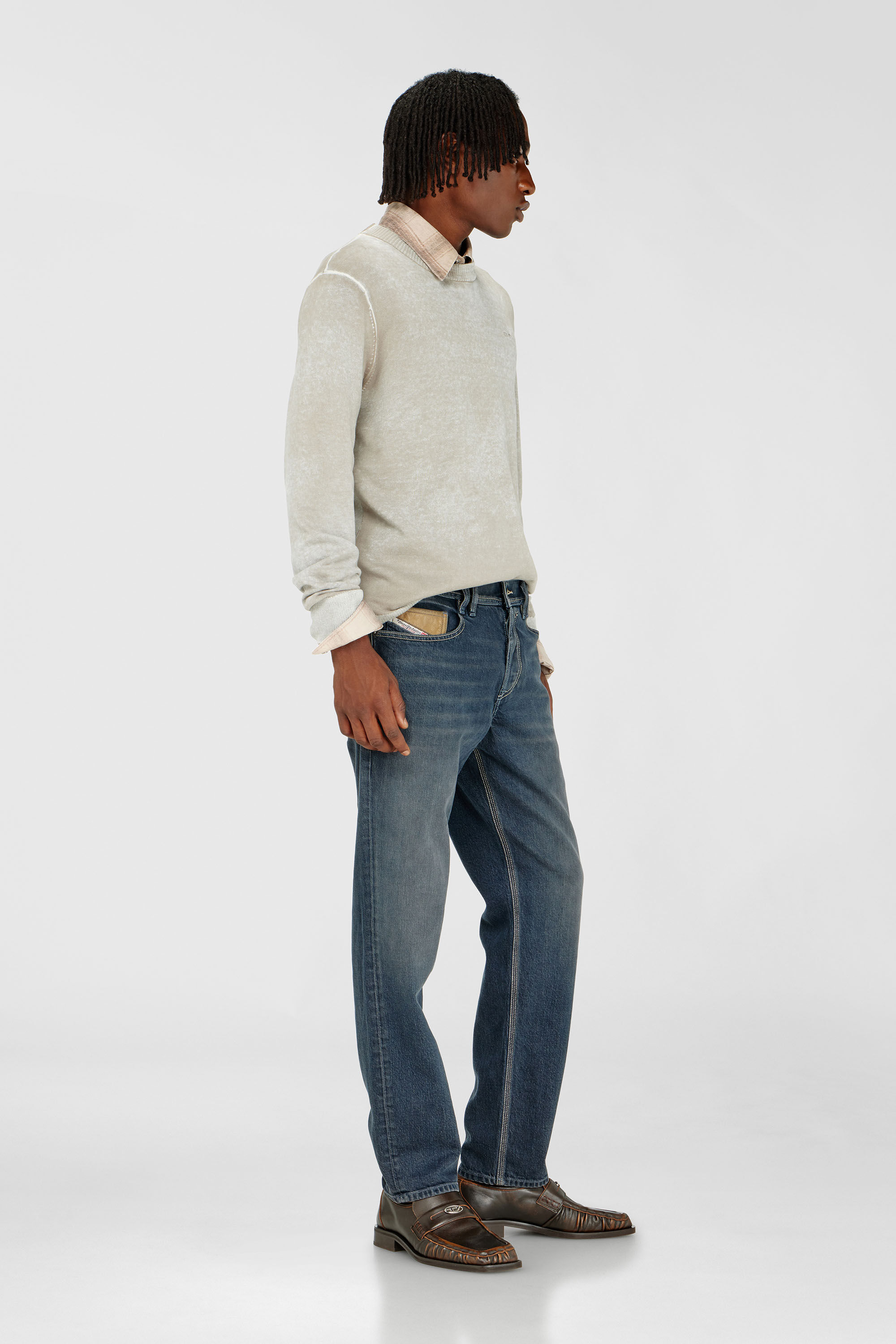 Diesel - Herren Regular Jeans 2023 D-Finitive 007GQ, Mittelblau - 2