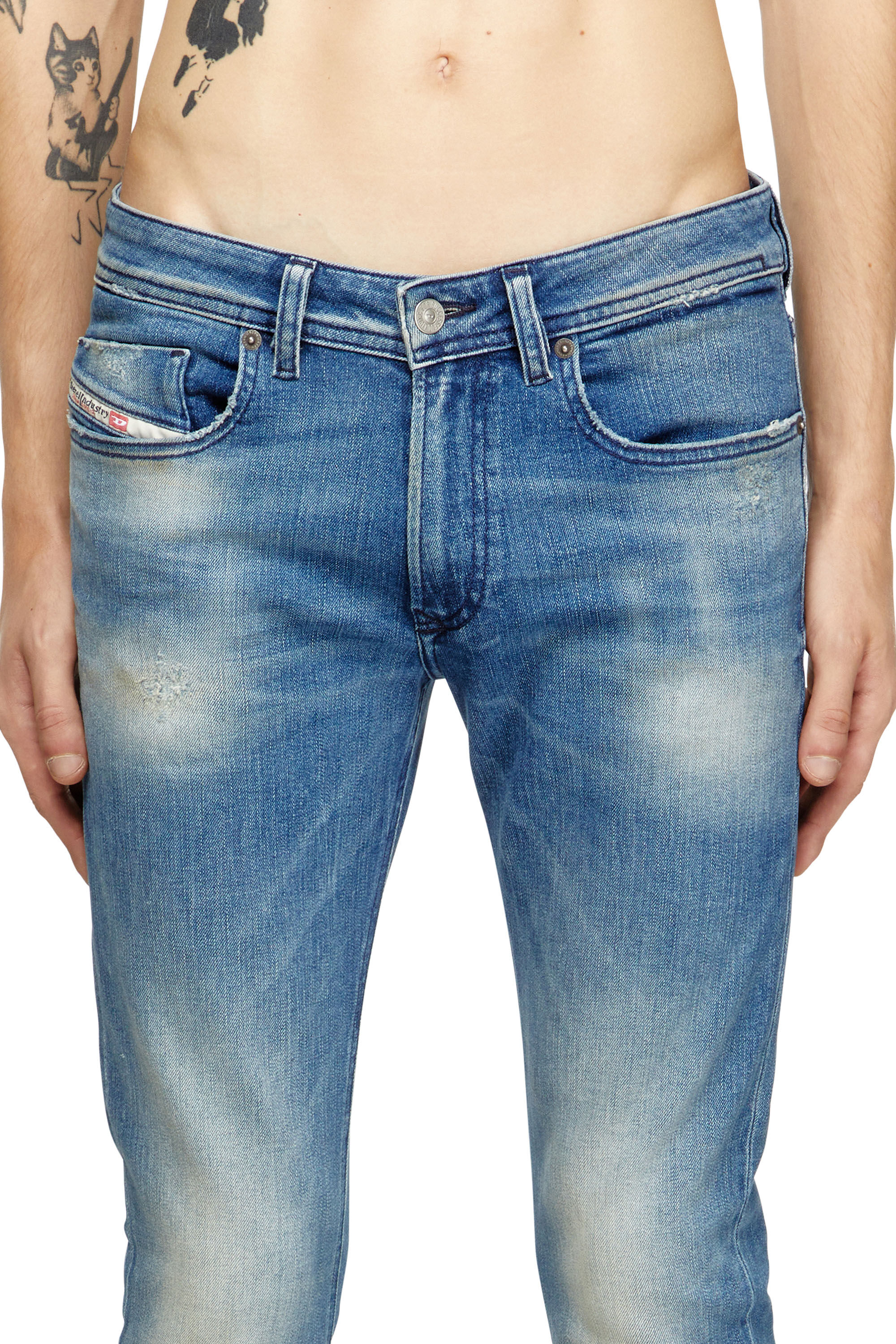 Diesel - Skinny Jeans 1979 Sleenker 0DBDR Homme, Bleu moyen - Image 5