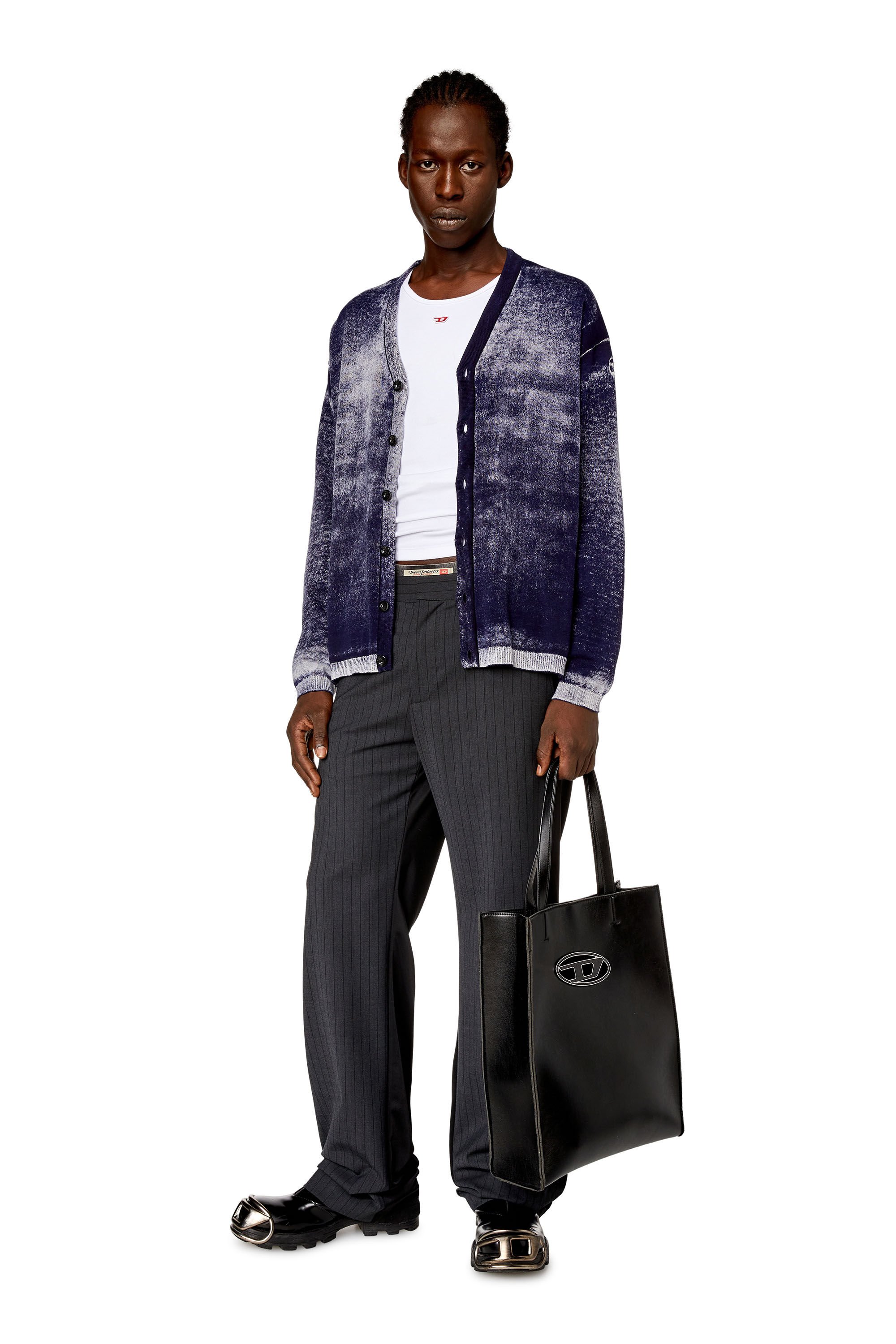 Diesel - K-LARENCE-CARDIGAN-B, Blu Scuro - Image 1