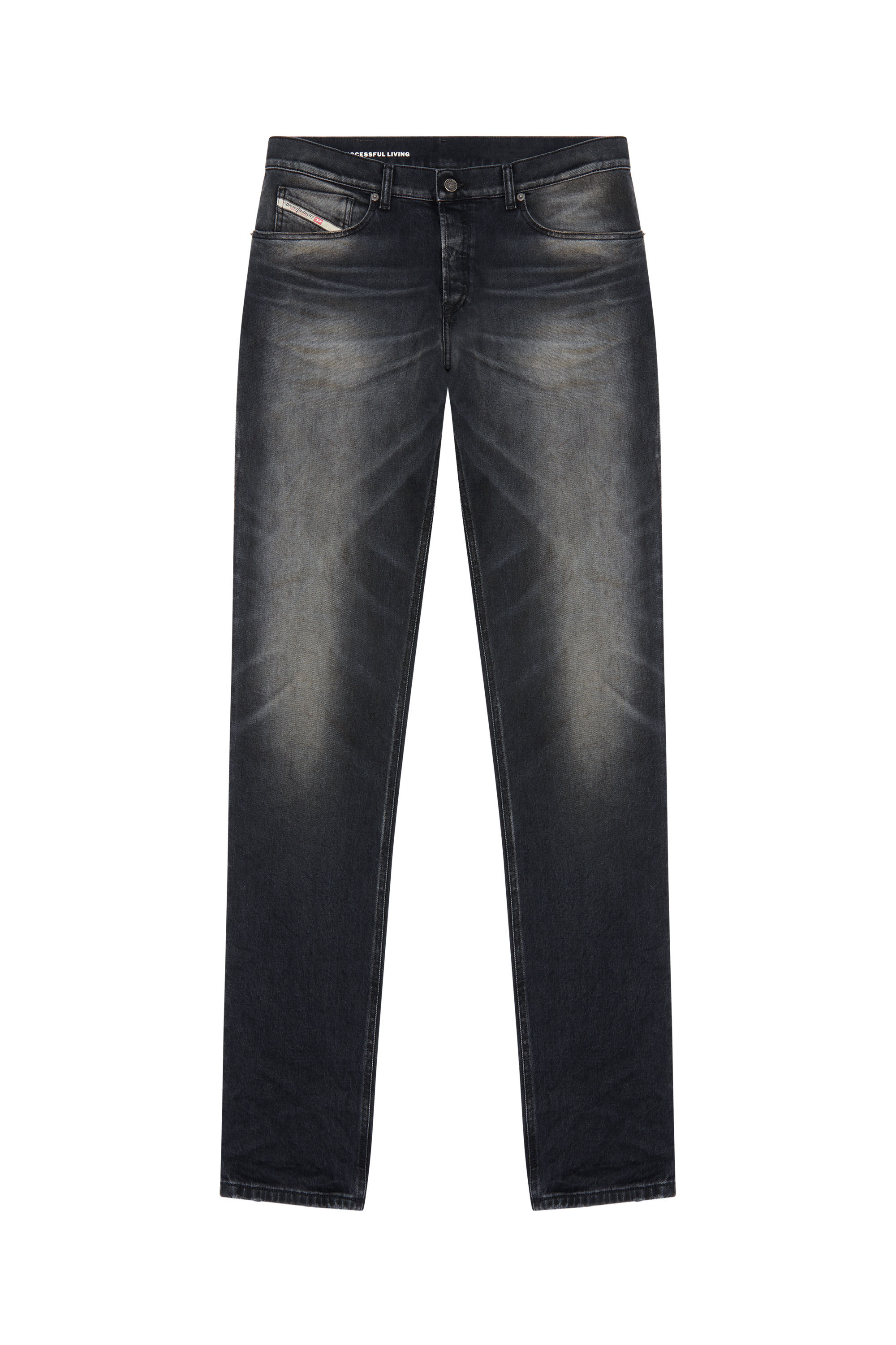 Diesel - Tapered Jeans 2023 D-Finitive 09G20, Nero/Grigio scuro - Image 2