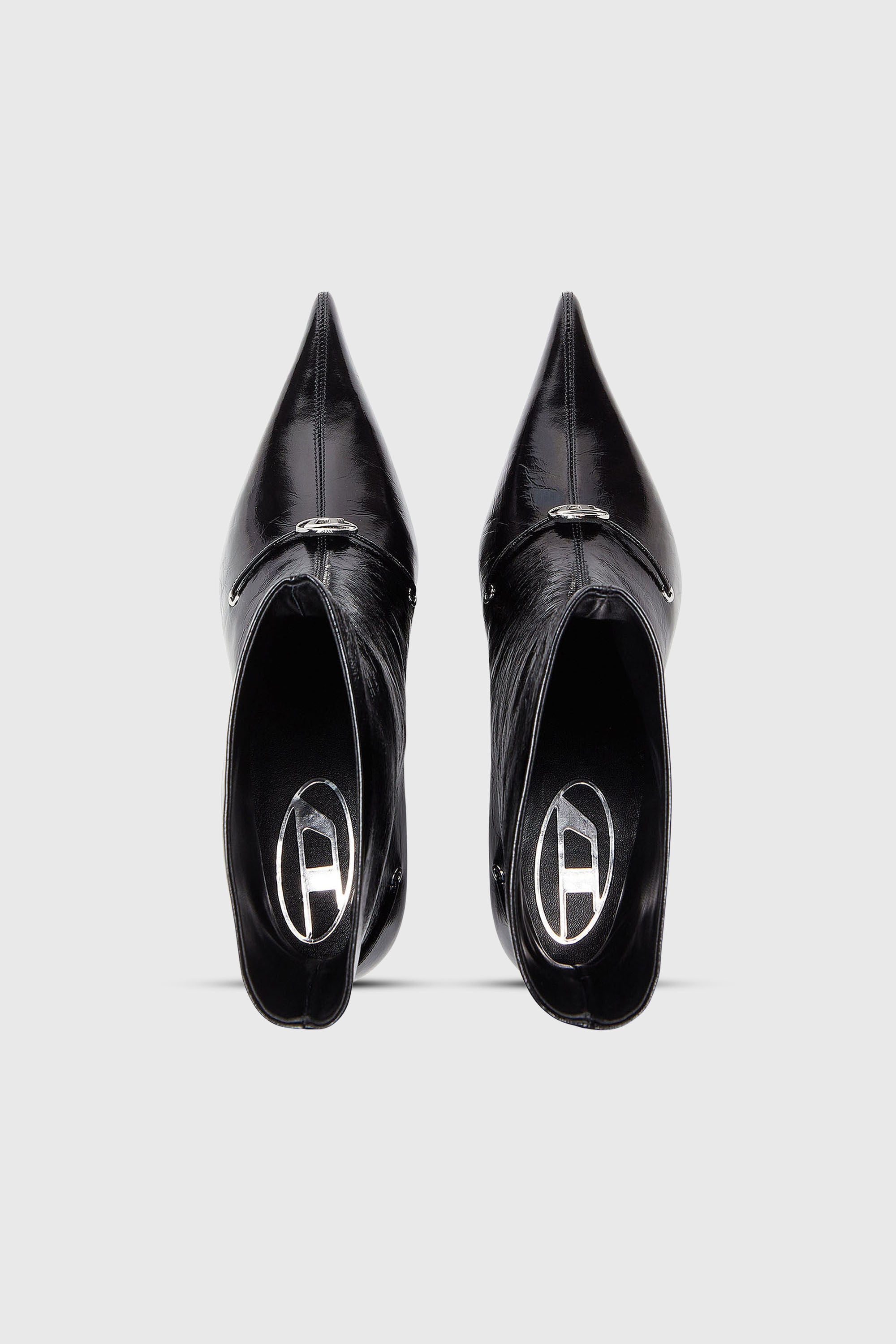 Diesel - D-JEWELS  40 TUBE, D-Jewels - Bottines en cuir naplak Femme in Noir - 5