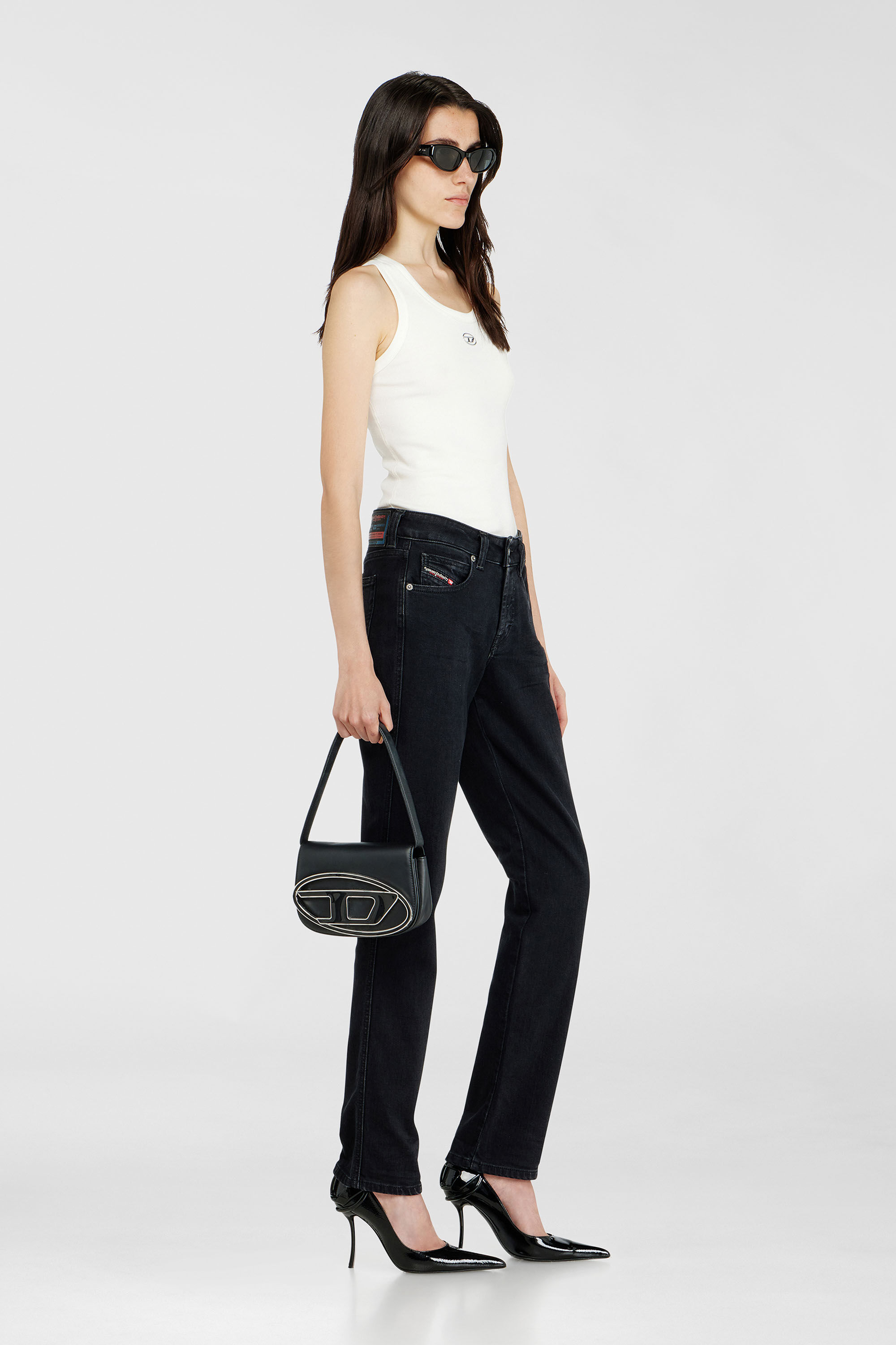 Diesel - Damen Slim Jeans 1992 D-Jiann 09N89, Schwarz/Dunkelgrau - 2