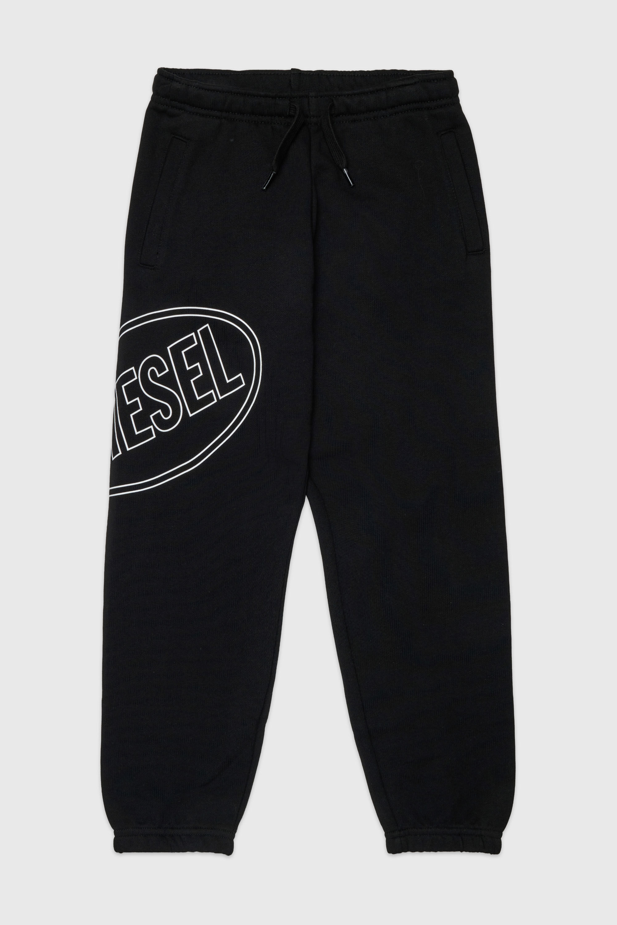 Diesel - PCIRCLE, Pantaloni della tuta con stampa laterale Uomo in Nero - 1