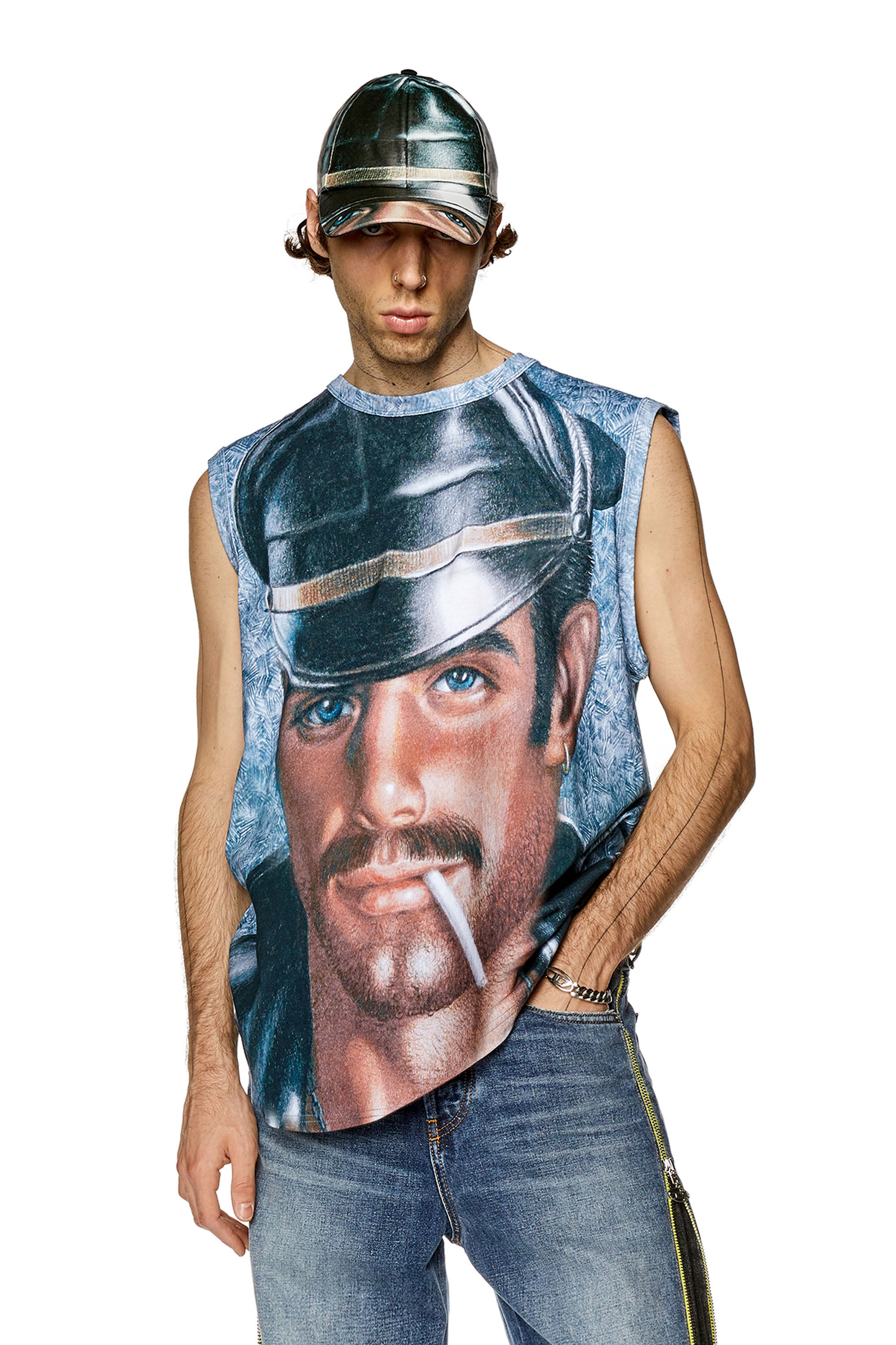 Diesel - PR-T-BISCO-LONGER, Azzurro - Image 3