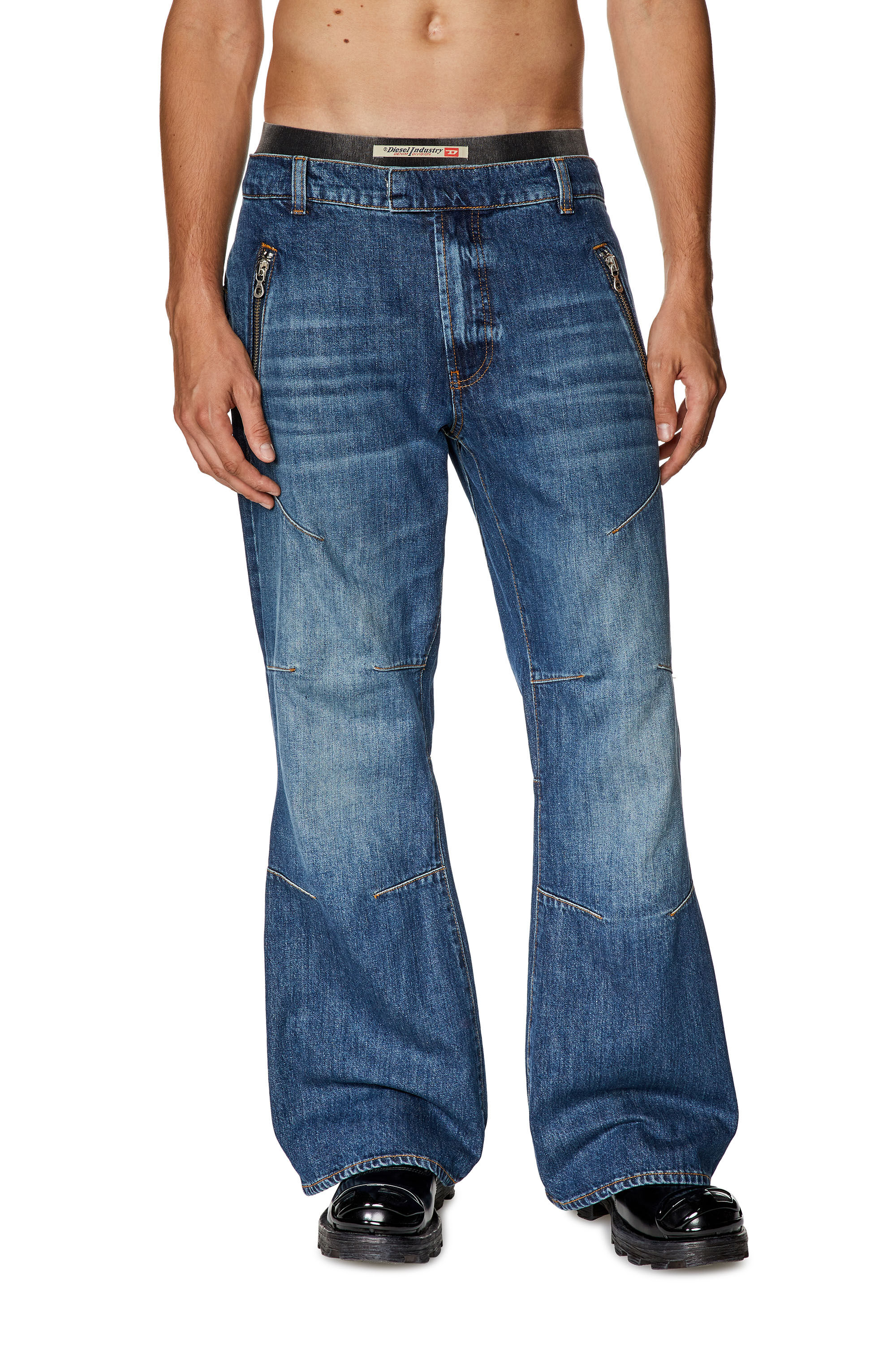 Diesel - Straight Jeans D-Ismis 0HJAW, Blu Scuro - Image 3