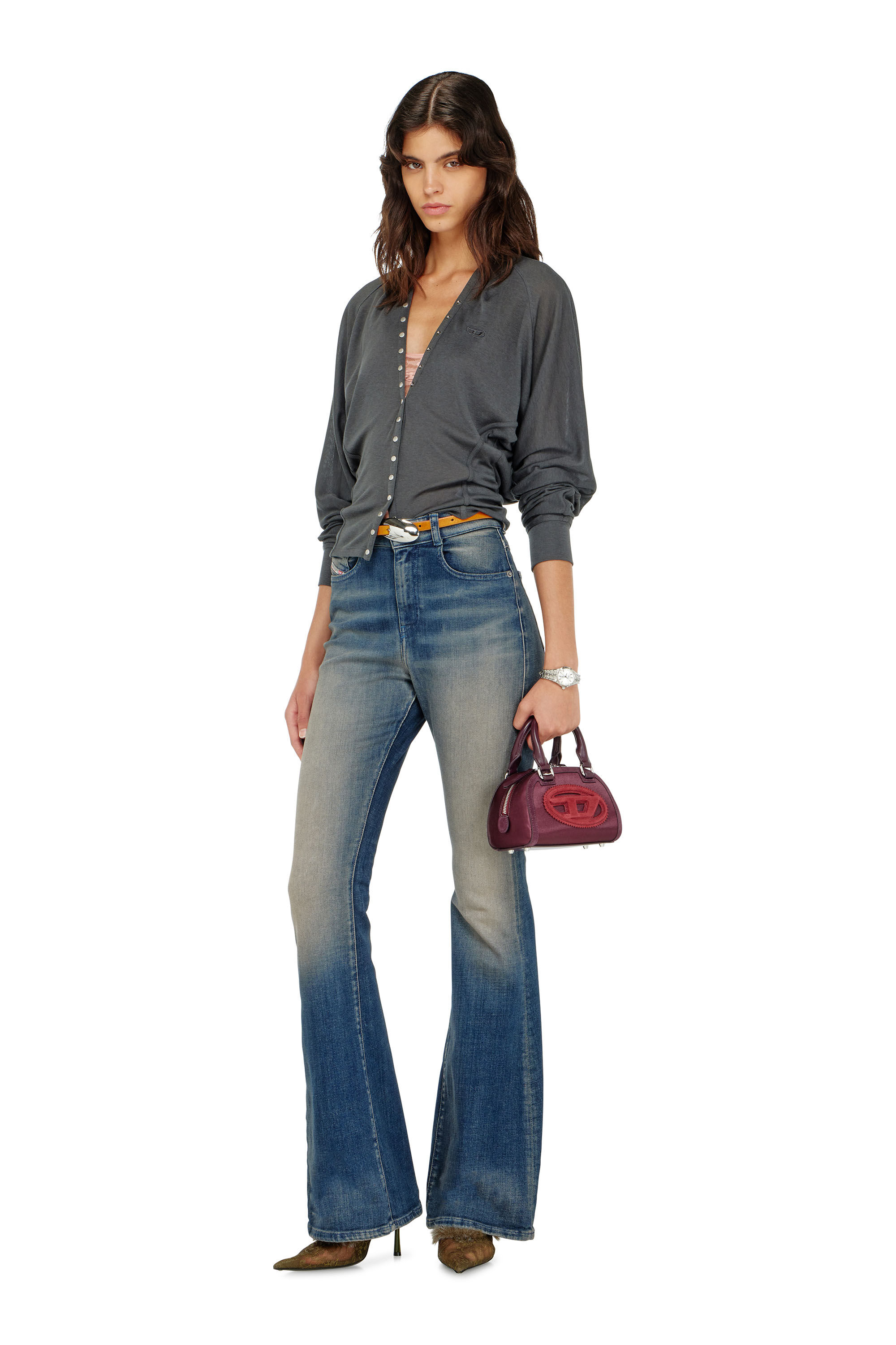 Diesel - T-ISERINA, Cardigan in misto Tencel con maniche a pipistrello Donna in ToBeDefined - 1
