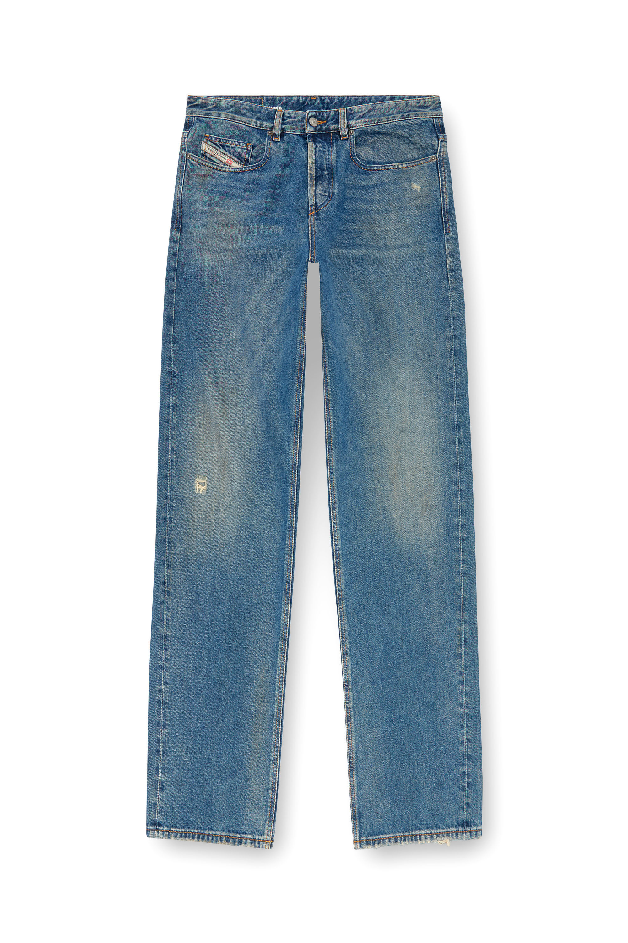 Diesel - Uomo Straight Jeans 2001 D-Macro 09J79, Blu medio - Image 2