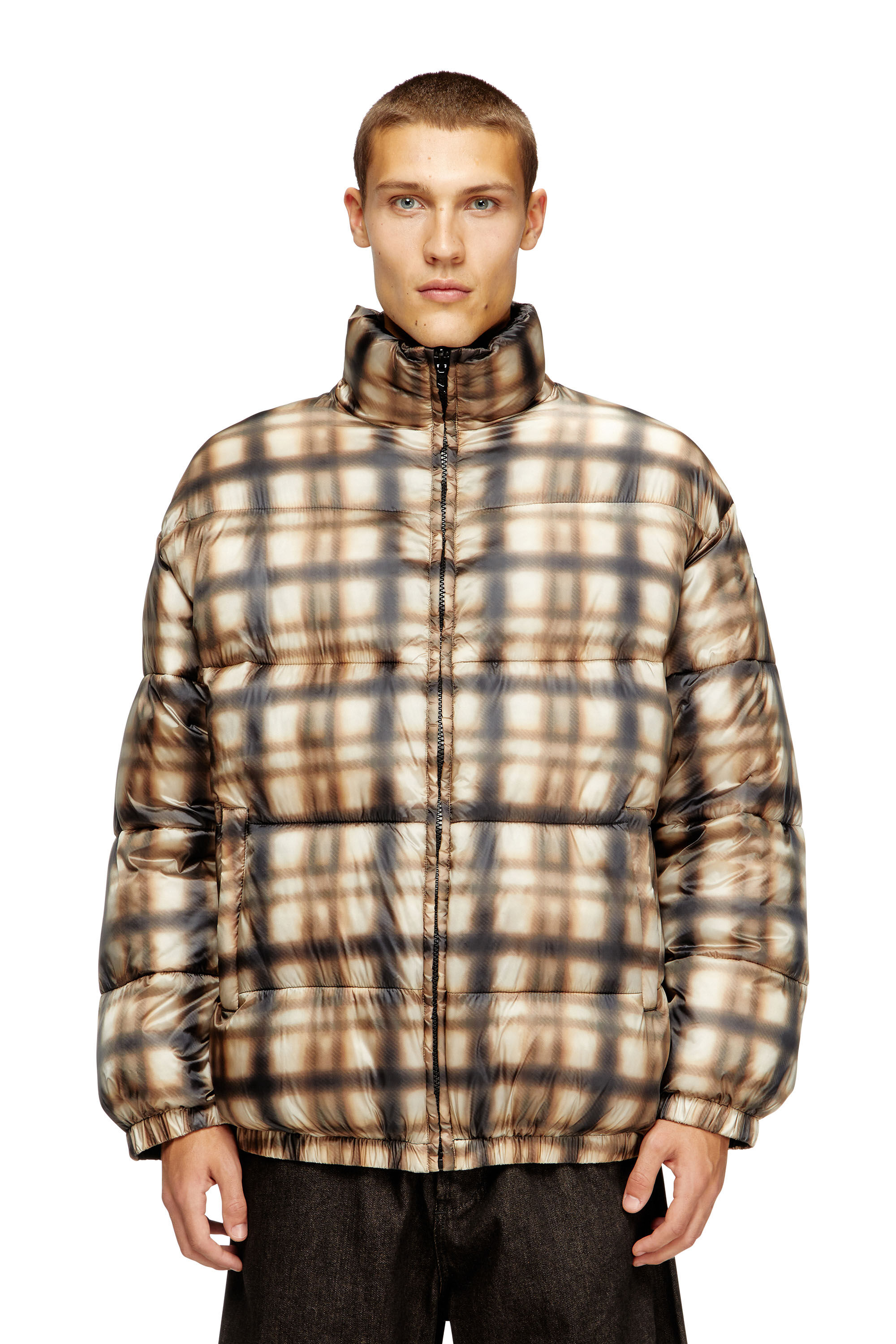 Diesel - W-BOURBON-ENBM, Blouson aviateur réversible matelassé Homme in ToBeDefined - 3