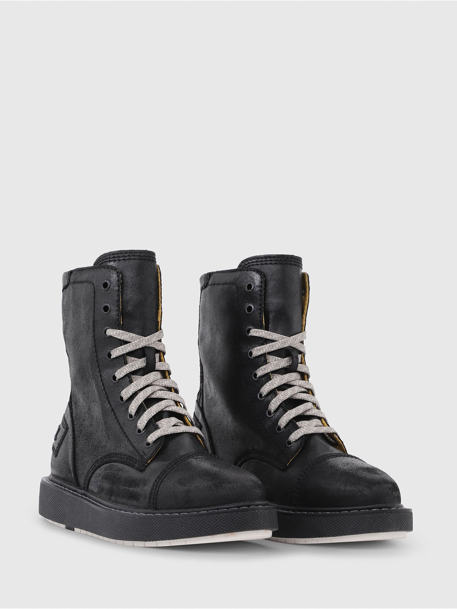 diesel leather boots