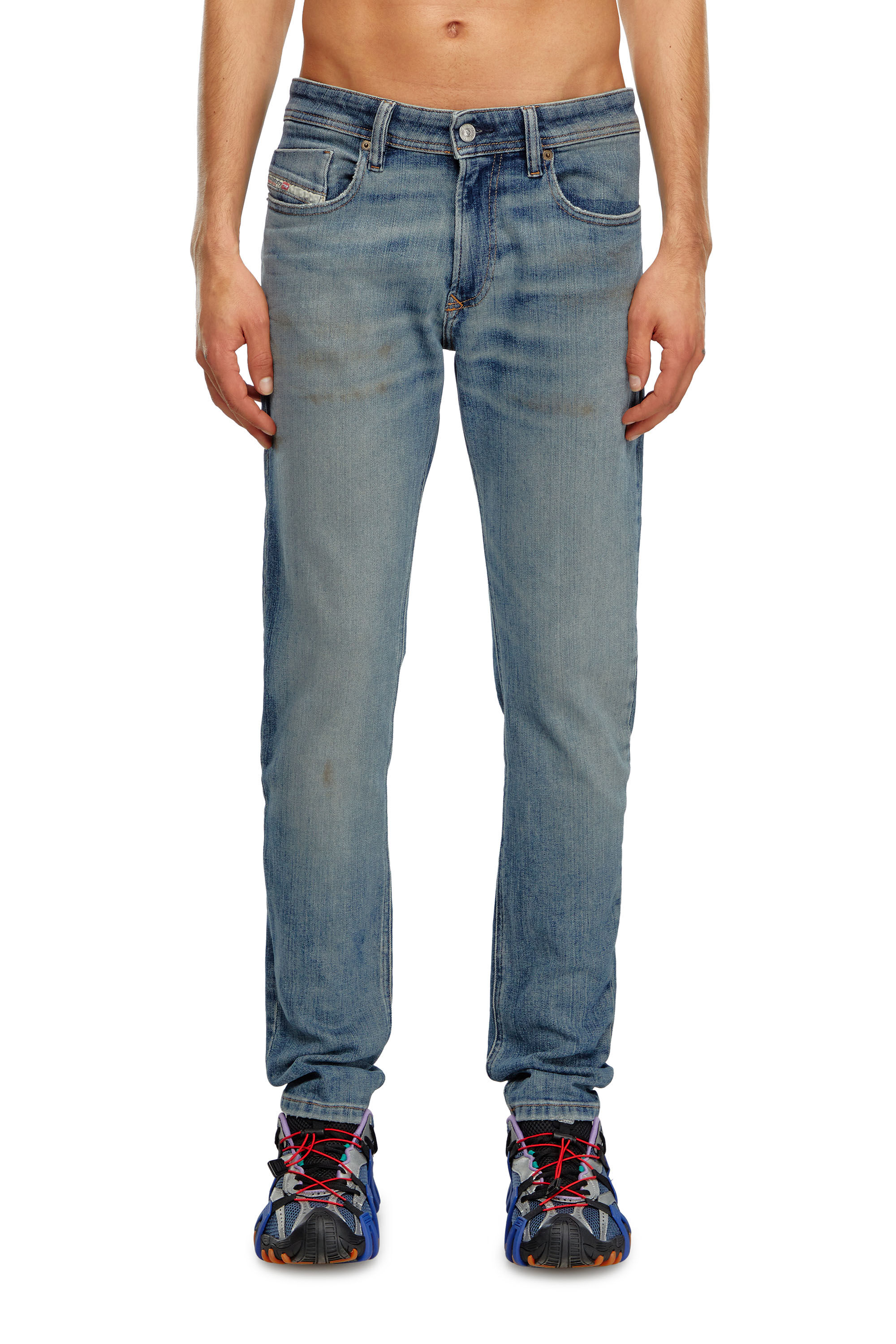 Diesel - Herren Skinny Jeans 1979 Sleenker 0GRDE, Mittelblau - Image 3