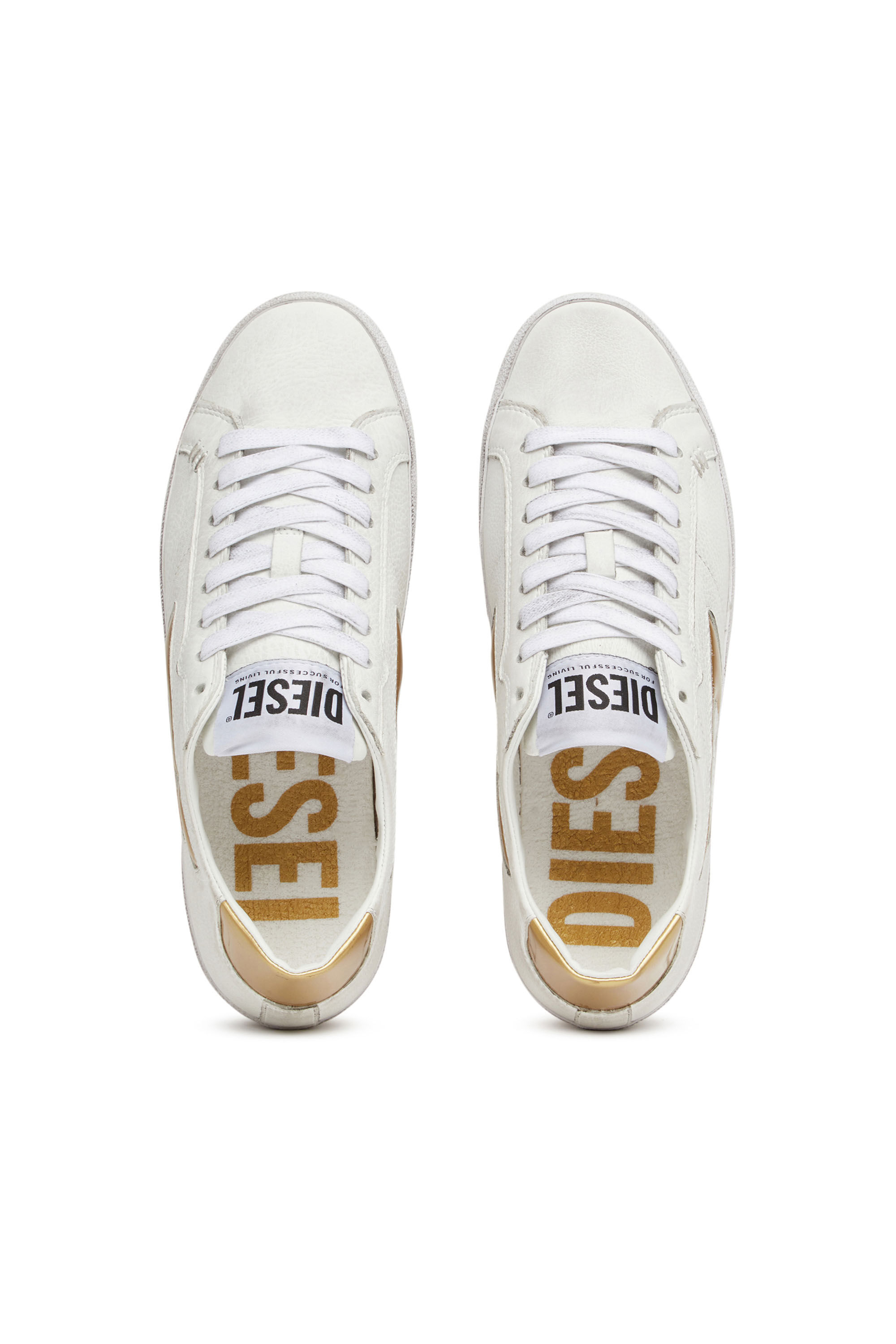Diesel - S-LEROJI LOW W, S-Leroji Low W - Sneaker low-top con logo D metallizzato Donna in Multicolor - 4