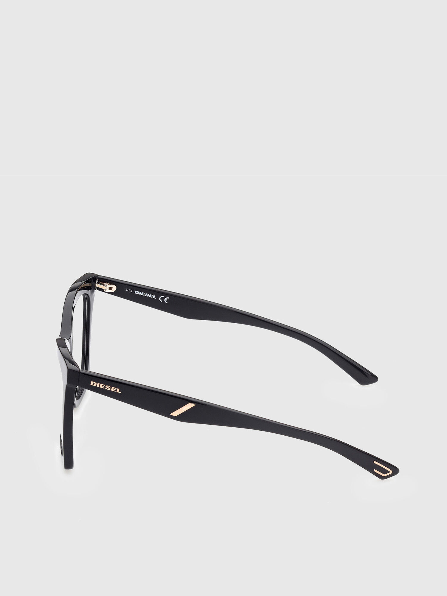Diesel - DL5400, Damen Brille mit Fassung in Schmetterlingsform im Oversize-Look in Schwarz - 3