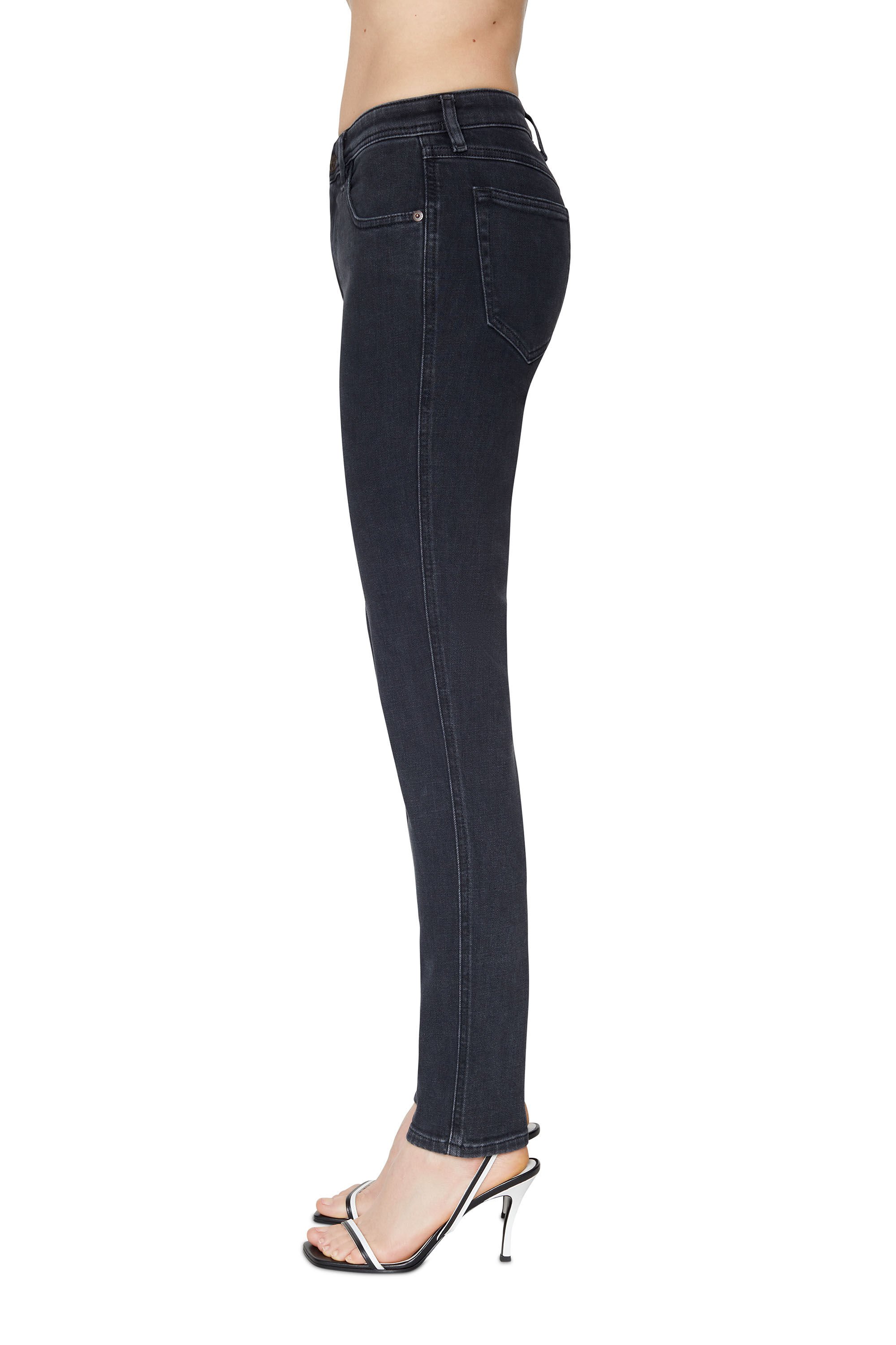 Diesel - Skinny Jeans 2015 Babhila Z870G, Noir/Gris foncé - Image 5