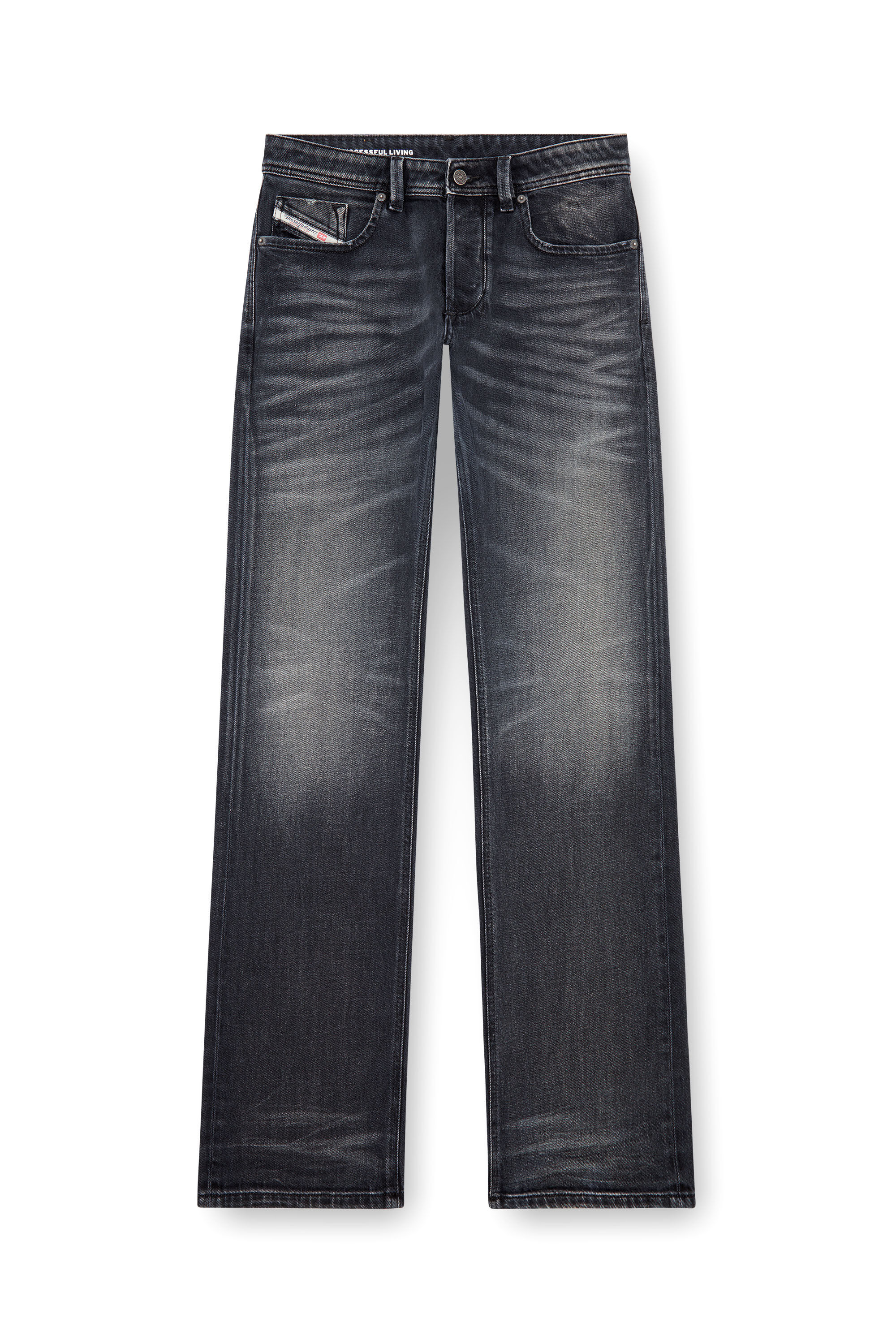 Diesel - Homme Straight Jeans 1985 Larkee 09J65, Noir/Gris foncé - Image 2