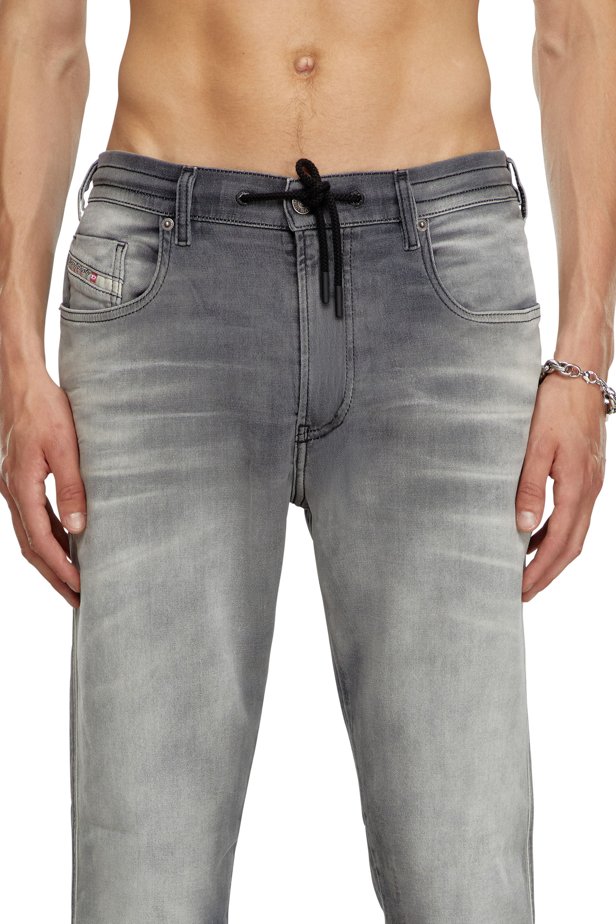 Diesel - Uomo Slim 2060 D-Strukt Joggjeans® 068LR, Grigio scuro - Image 5