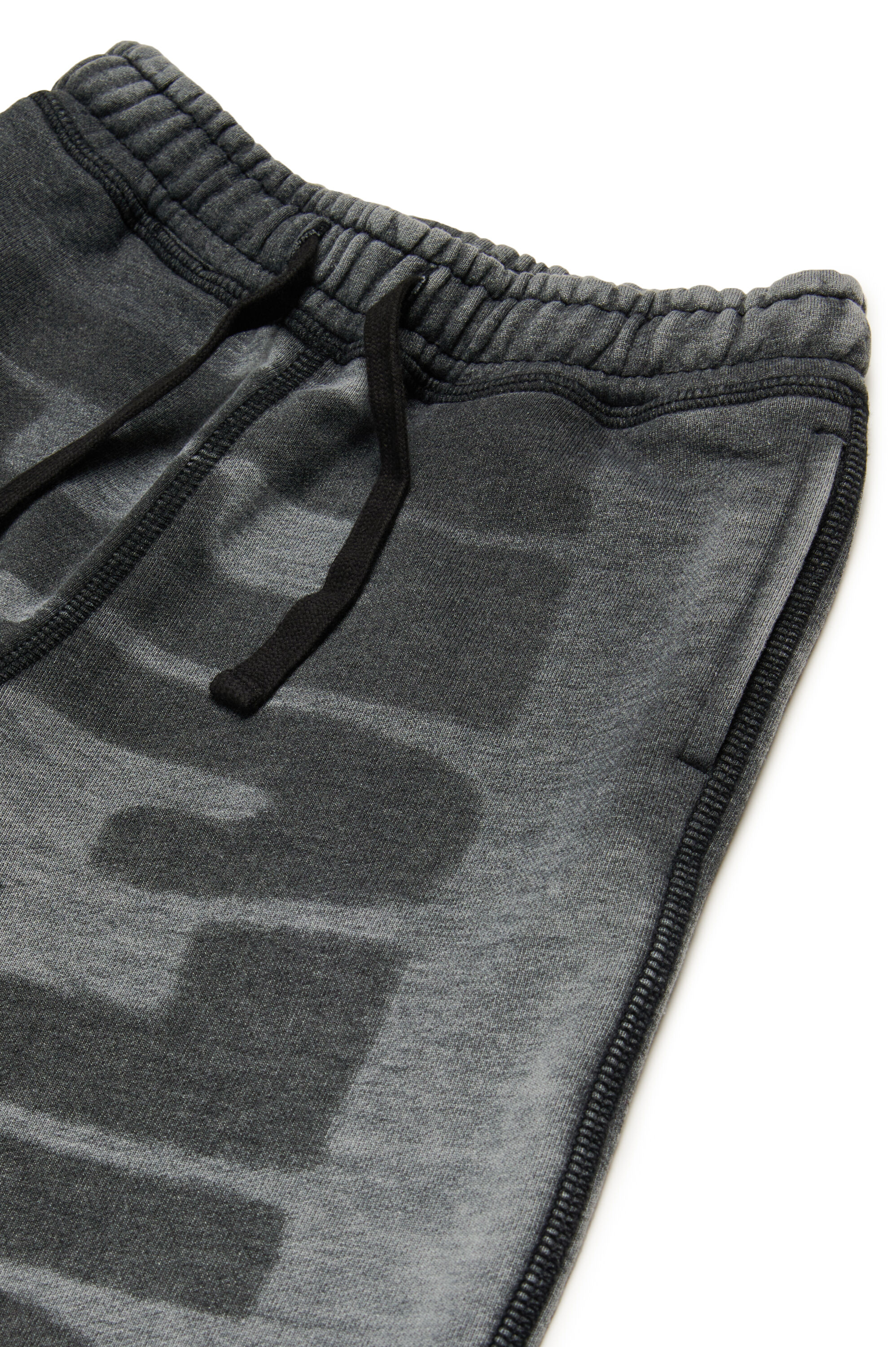 Diesel - PROWN, Uomo Shorts burnout con logo in Nero - Image 3