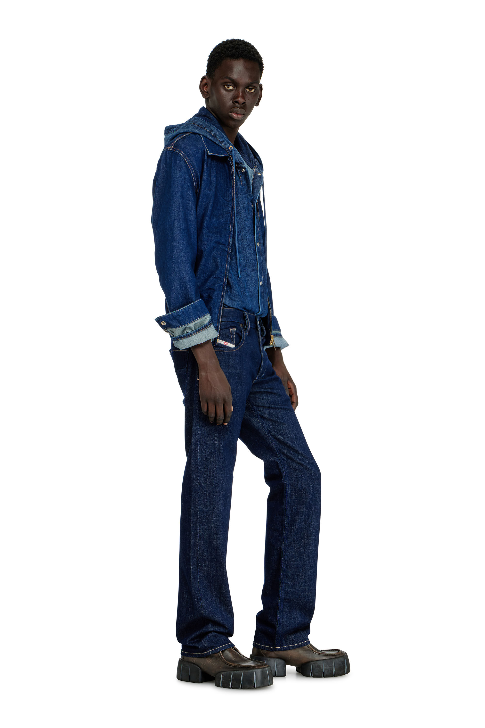 Diesel - Regular Jeans 1985 Larkee 007EQ Homme, Bleu Fonc&eacute; - Image 2