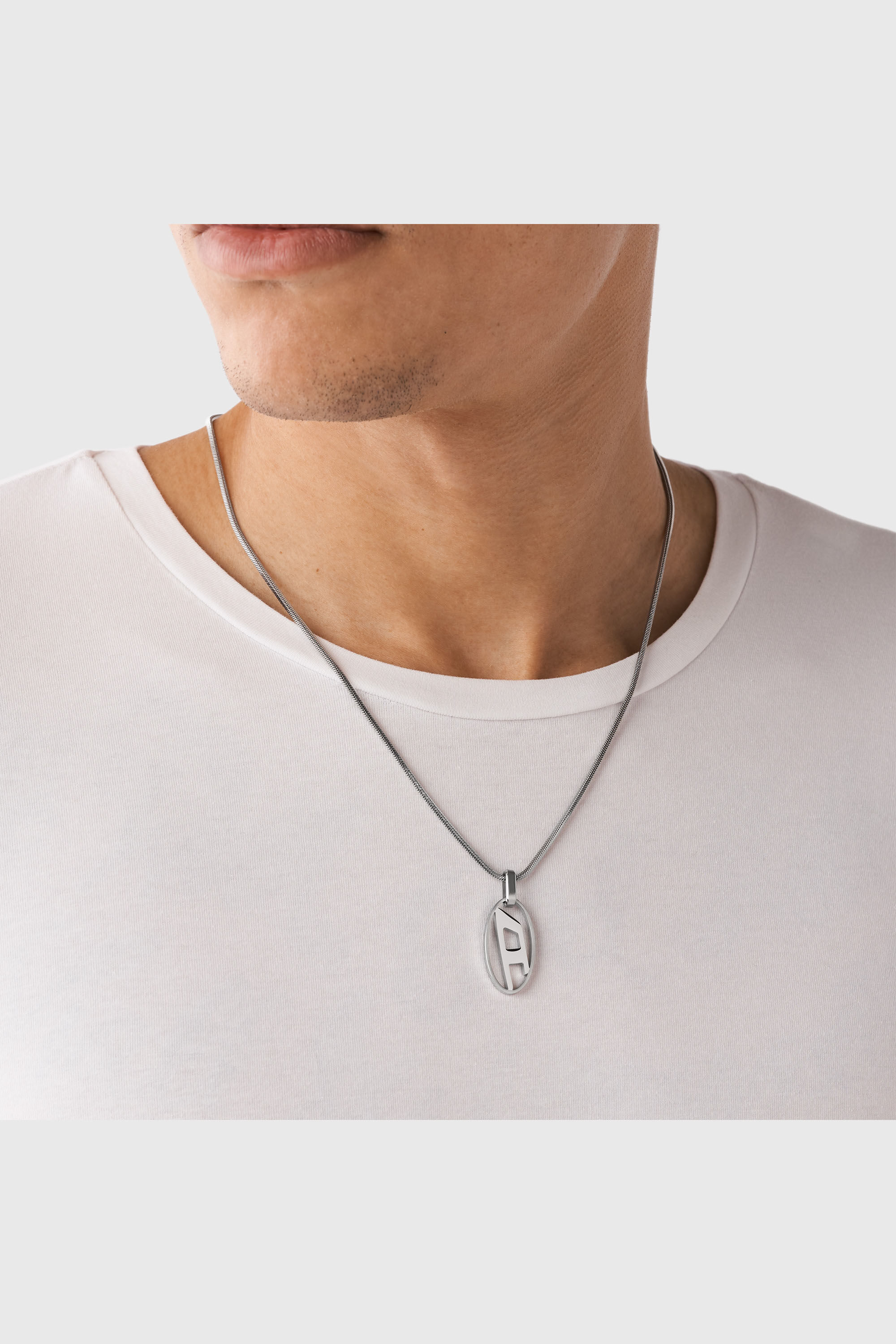 Diesel - DX1342, Unisex Edelstahlkette mit Anh&auml;nger in Silber - 3