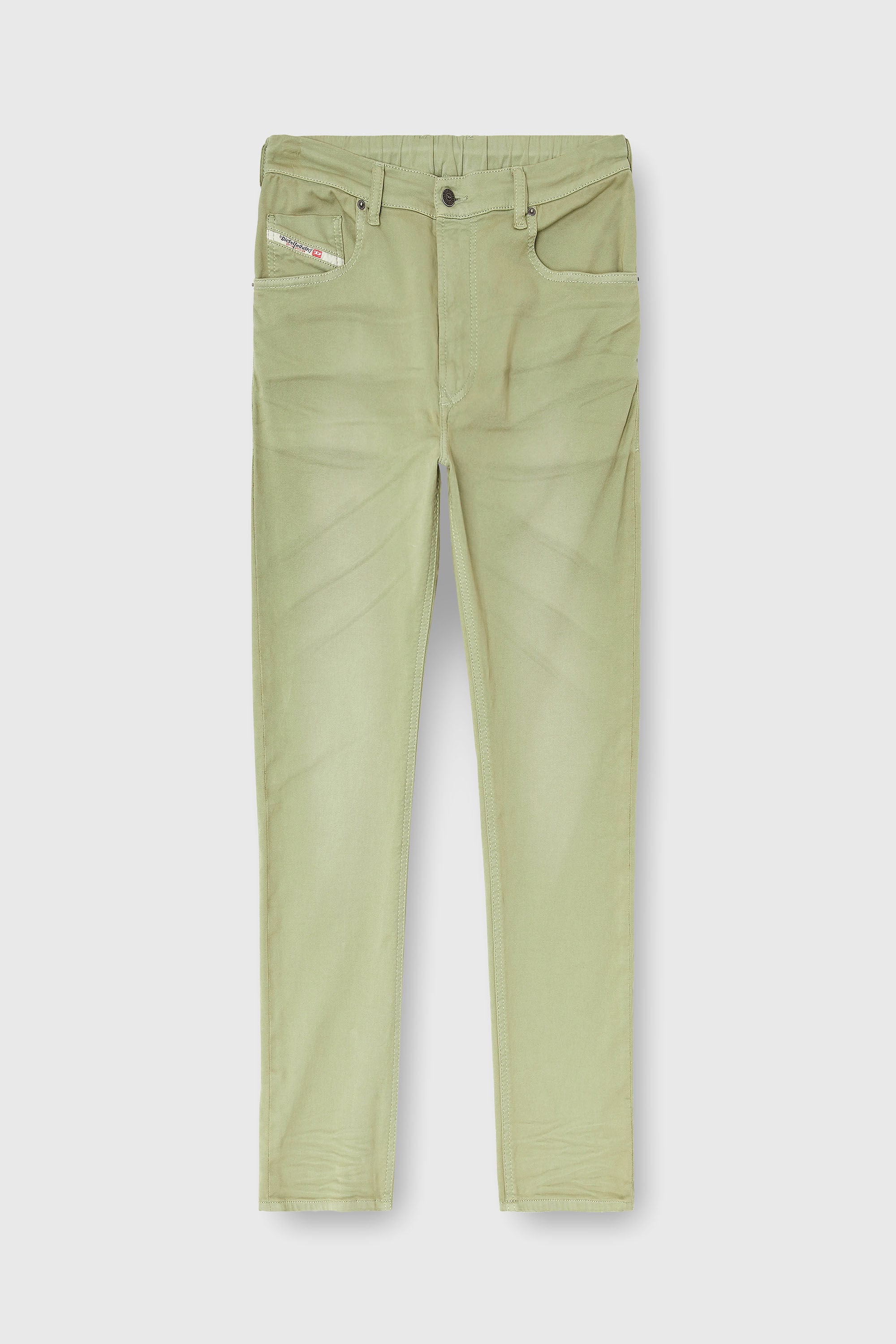 Diesel - Regular 2032 D-Krooley-BW Joggjeans&reg; 0670M Uomo, Verde Oliva - Image 4