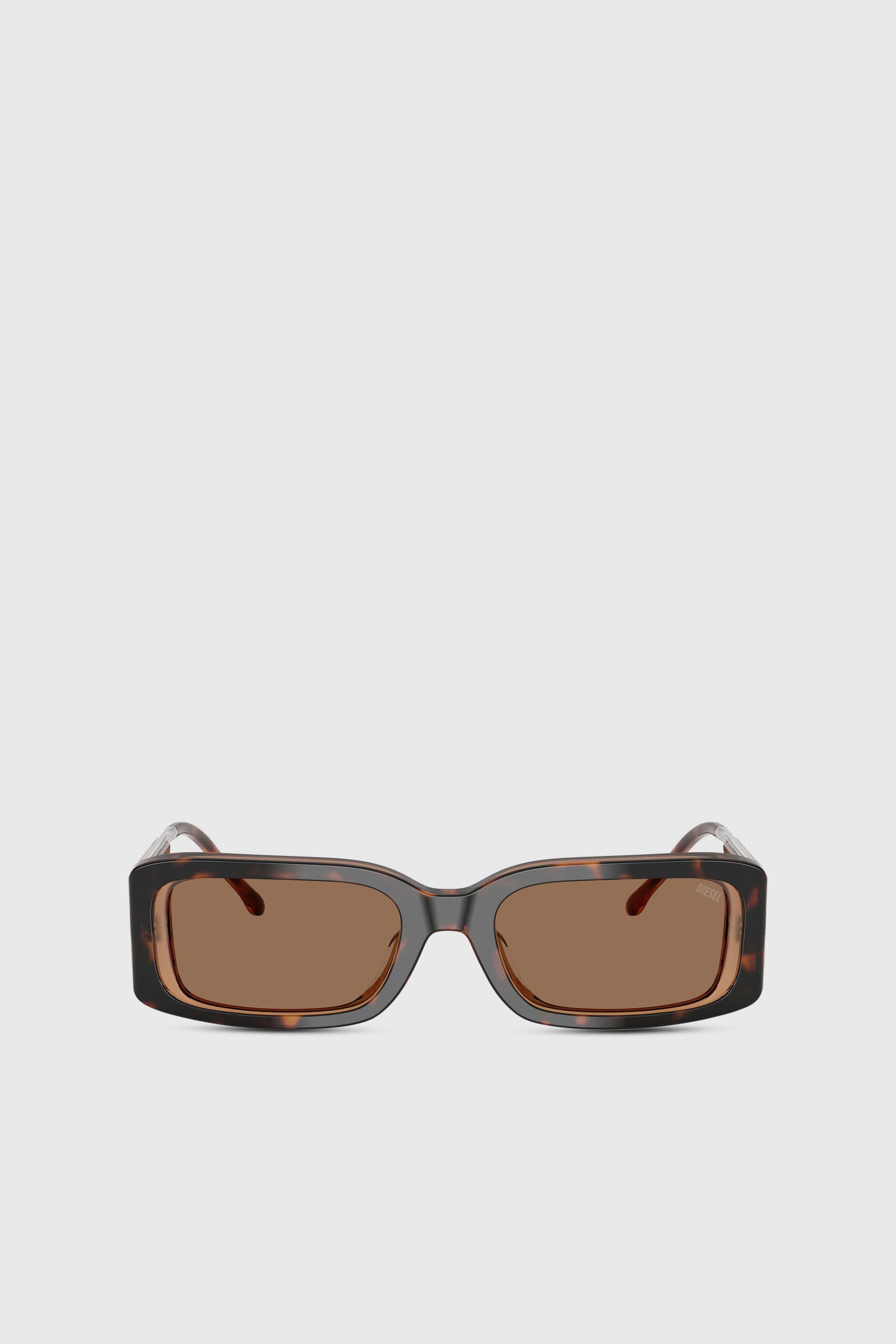 Diesel - 0DL2017U, Occhiali da sole rettangolari Unisex in Marrone - 1