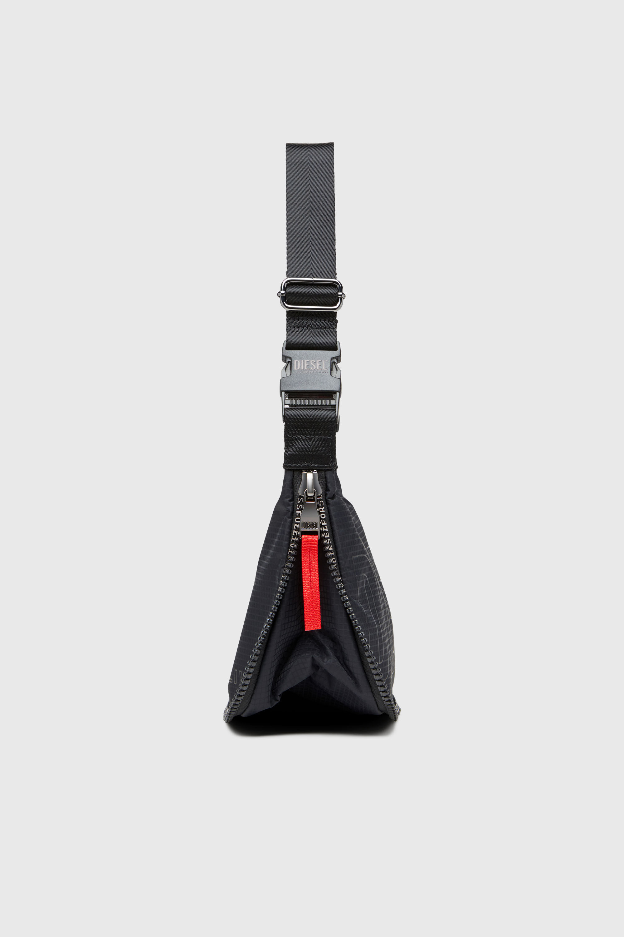 Diesel - ZIP-D CROSSBODY BAG X, Unisex Zip-D X-Erweiterbare Utility-Schultertasche in Schwarz - 5