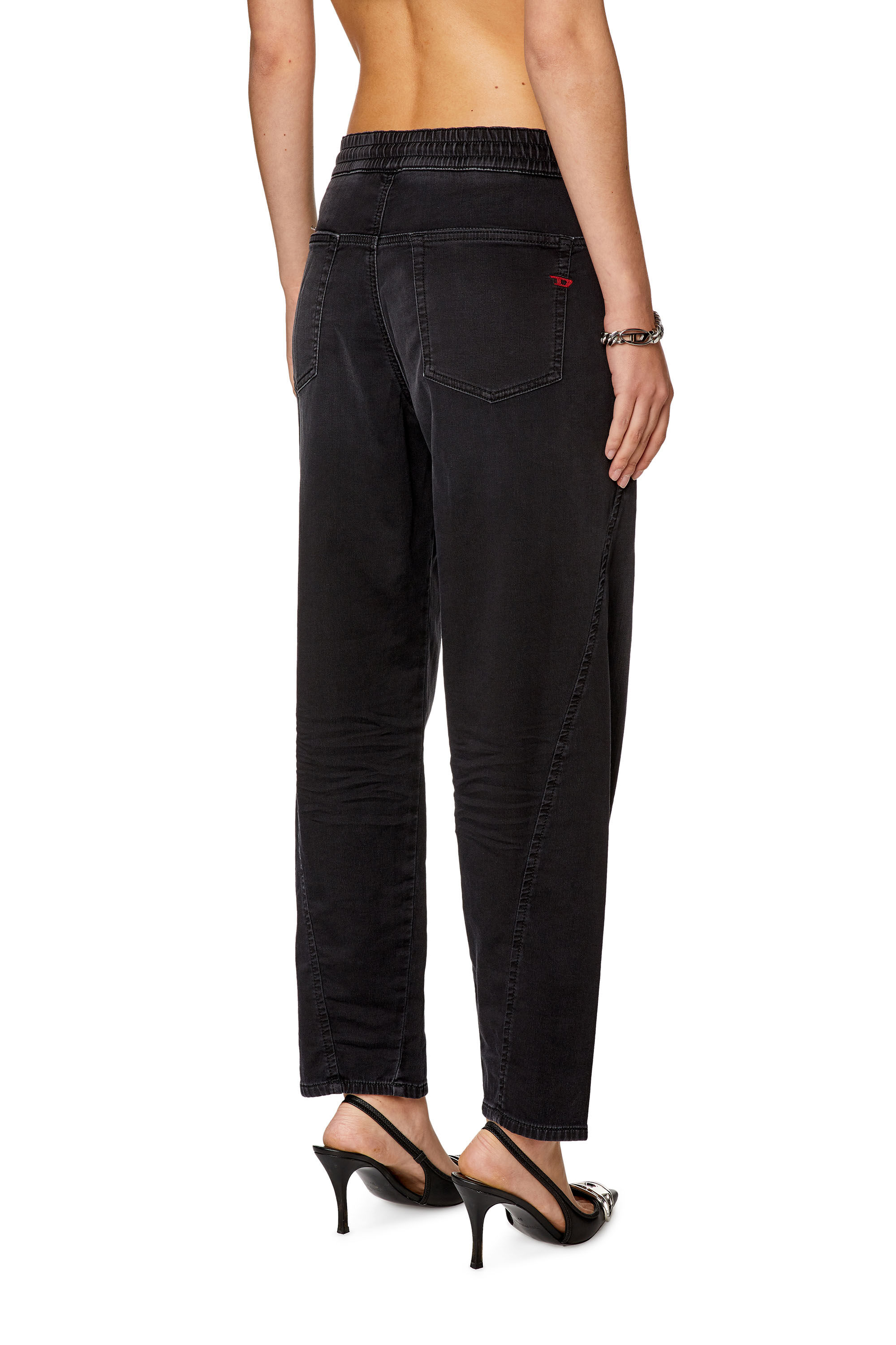 Diesel - Damen Boyfriend 2031 D-Krailey Joggjeans® 068EC, Schwarz/Dunkelgrau - 4
