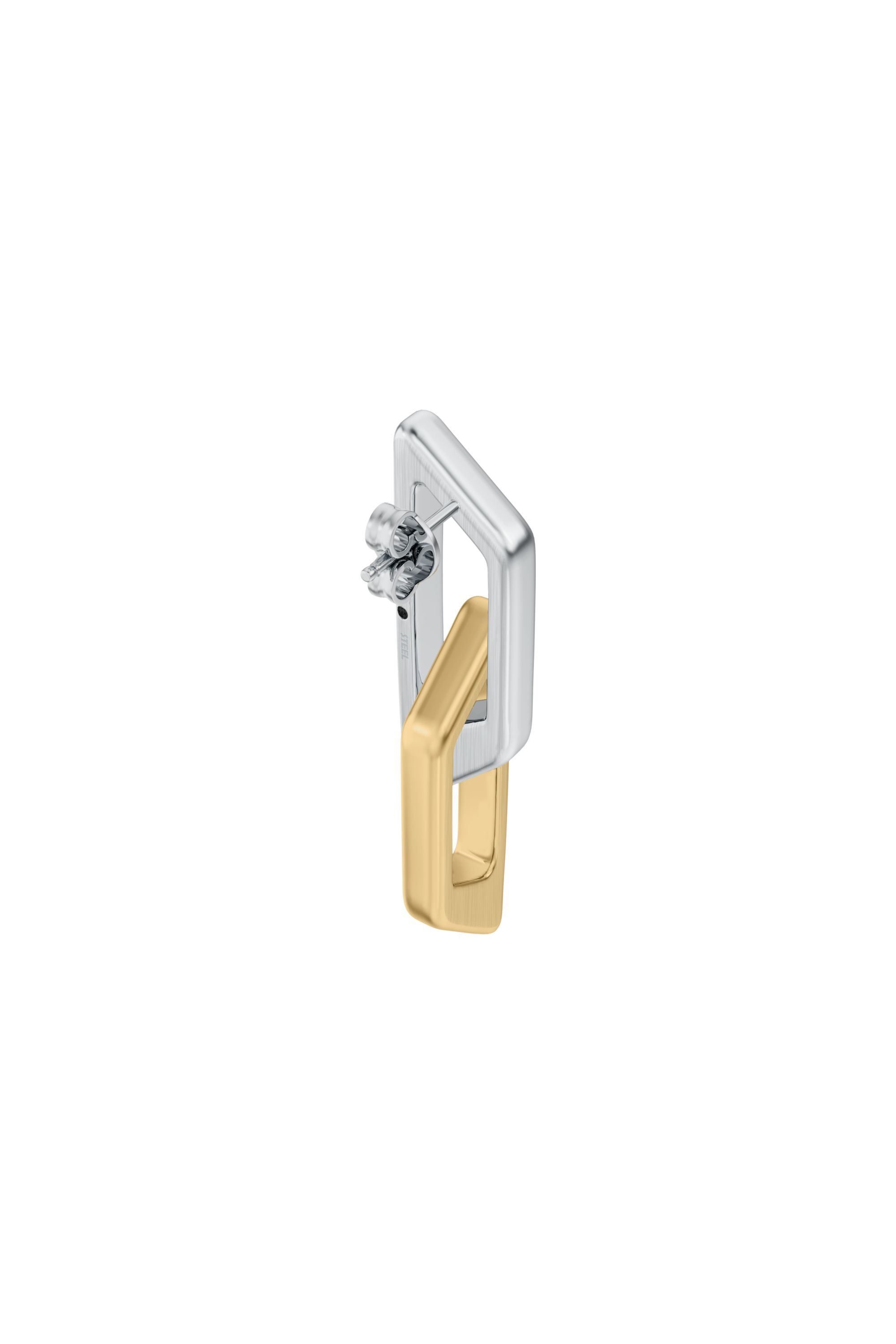 Diesel - DX1685931  JEWELLERY, Boucle d&rsquo;oreille pendante en acier inoxydable Mixte in Gris argent&eacute; - 3