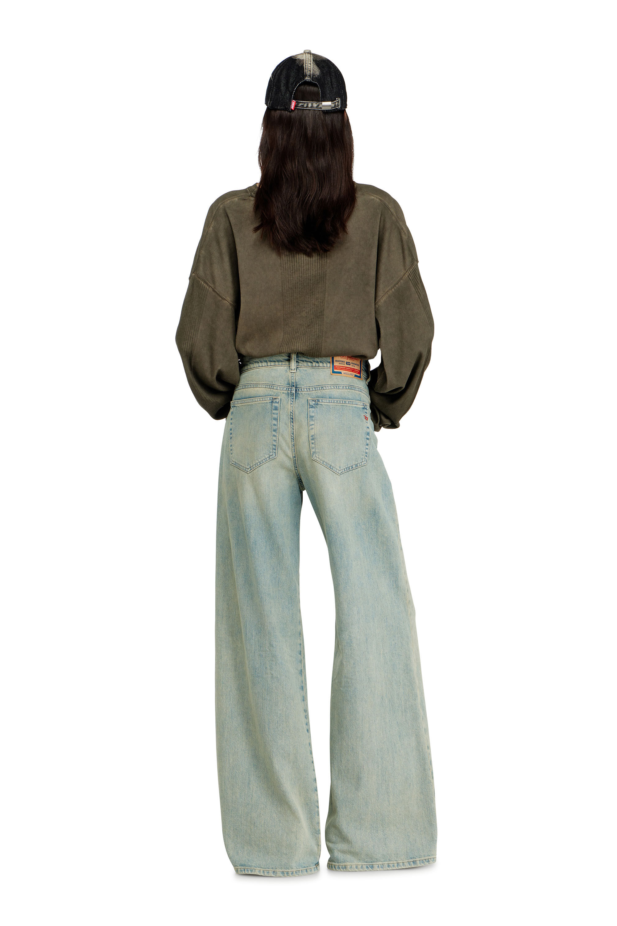 Diesel - Flare Jeans 1978 D-Akemi 09N33 Femme, Bleu Clair - Image 3