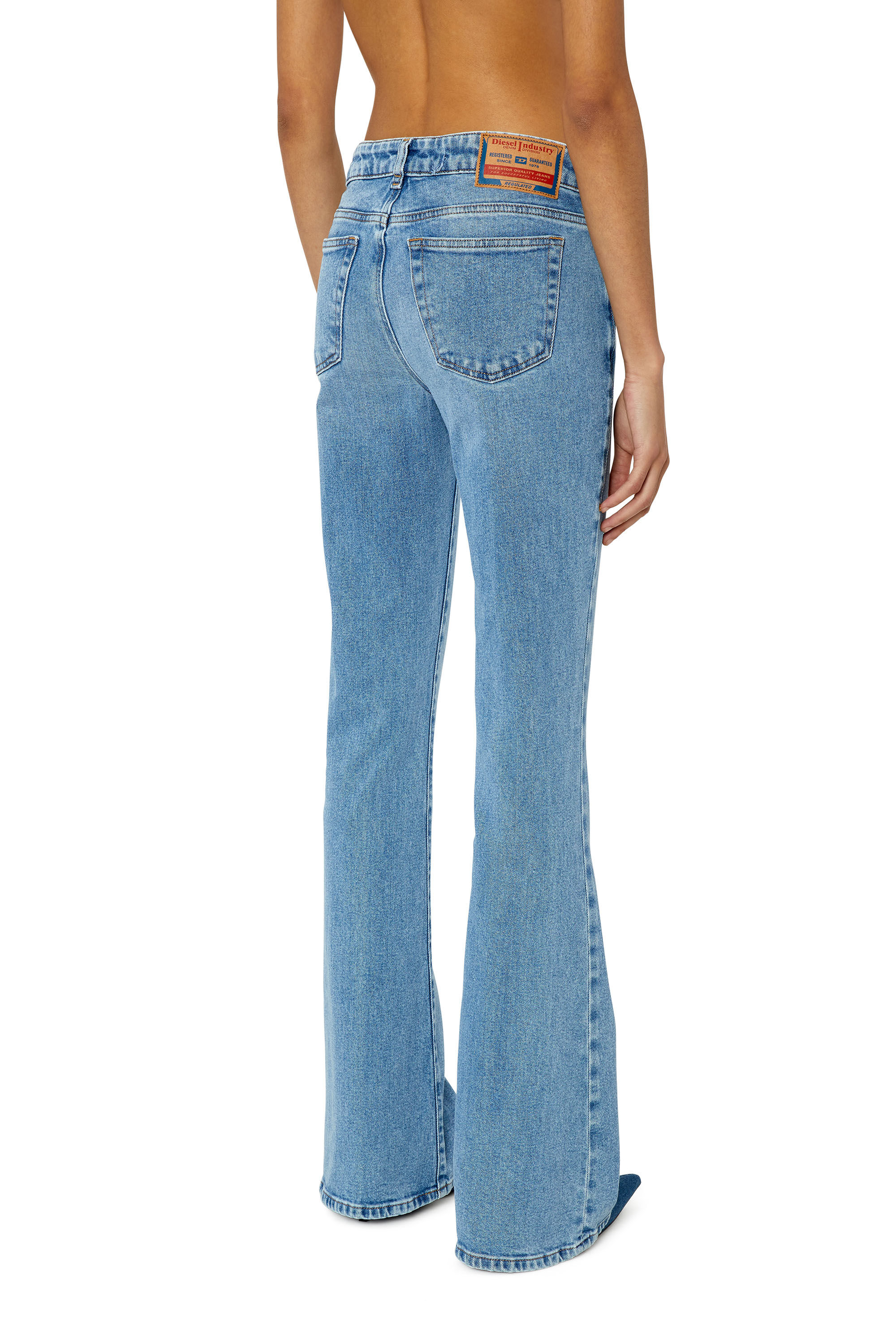 Diesel - 1969 D-Ebbey 9B92L Bootcut and Flare Jeans, Bleu Clair - Image 4