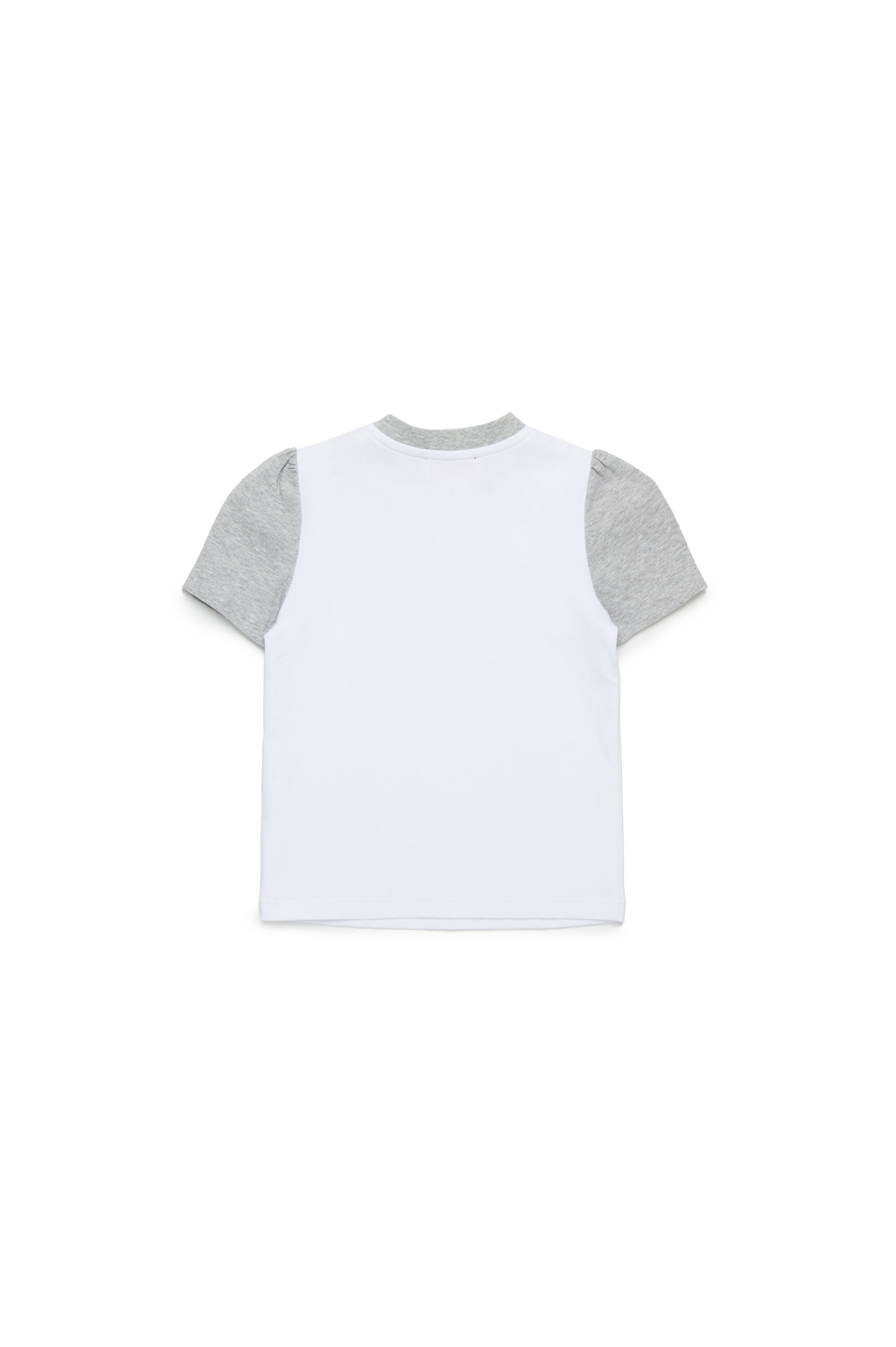 Diesel - TWELB, Damen Colourblock-T-Shirt mit Metallic-Logo in Weiß - 2