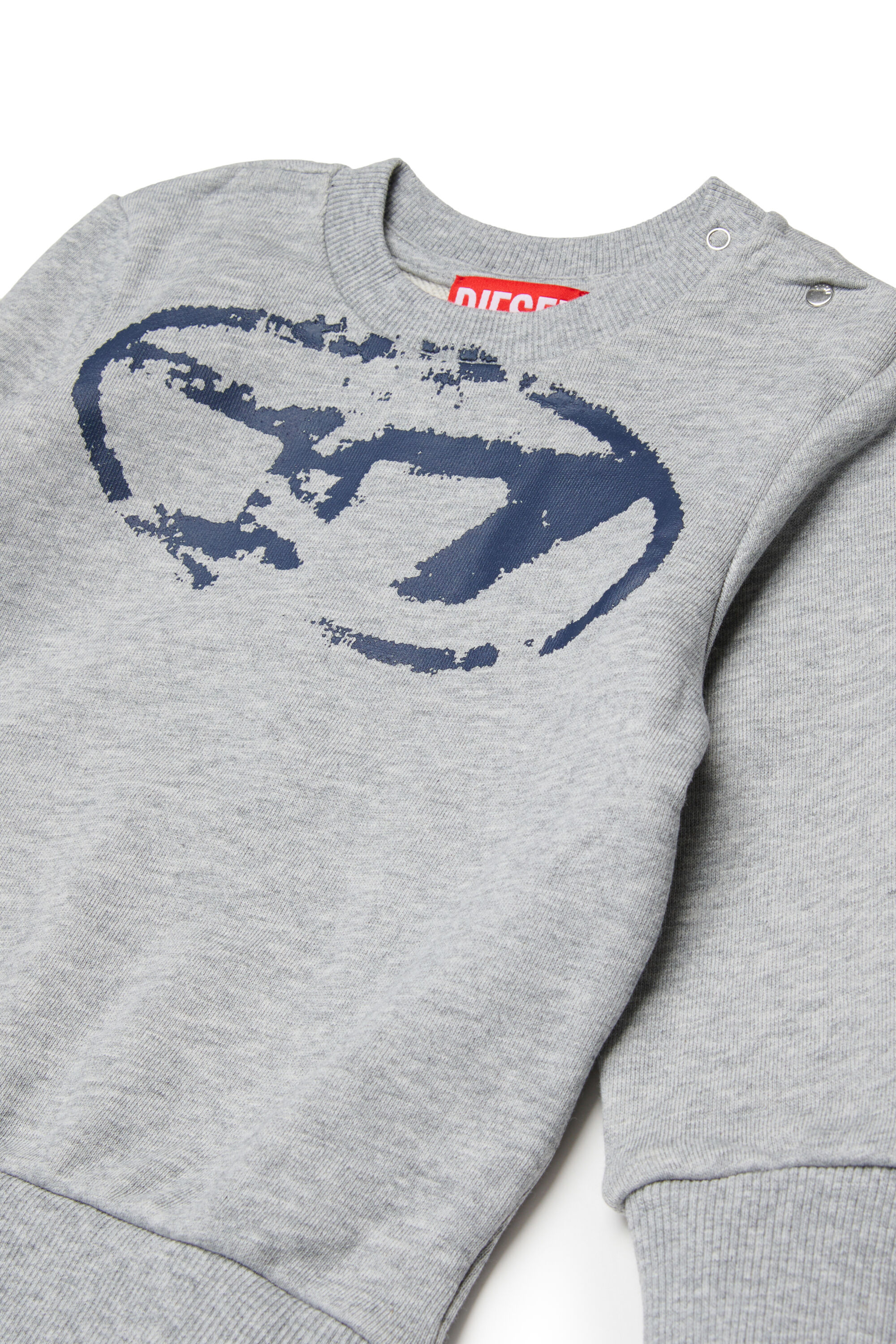 Diesel - SBOXTN5BLONGB-SET, Set abbigliamento baby con logo Oval D usurato Unisex in Grigio - 3