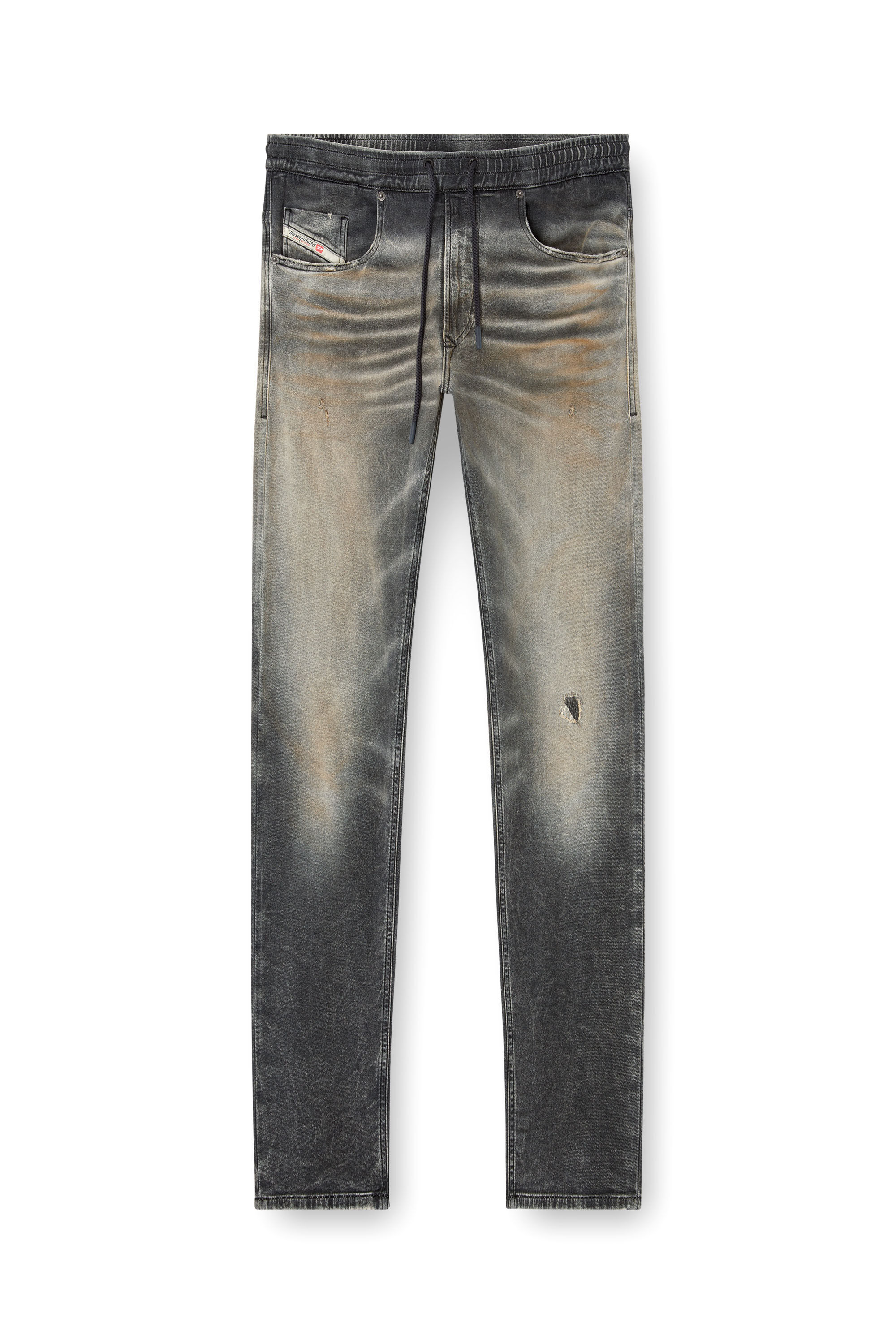 Diesel - Regular 2030 D-Krooley Joggjeans® 068PG Uomo, Grigio Chiaro - Image 2
