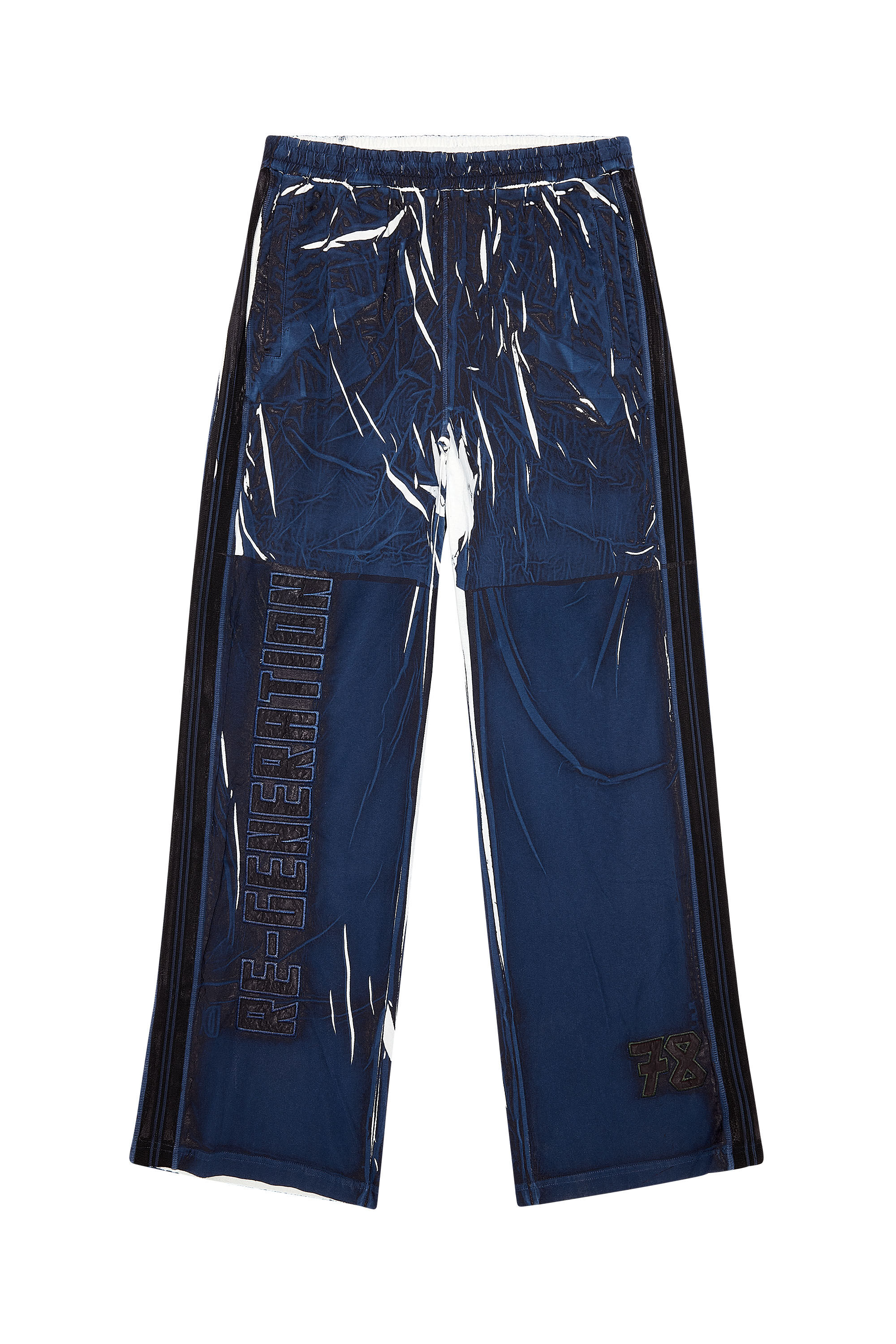 Diesel - P-ROWY-LONG, Herren Trackhose mit schattiertem Overprint in Dunkelblau - 2