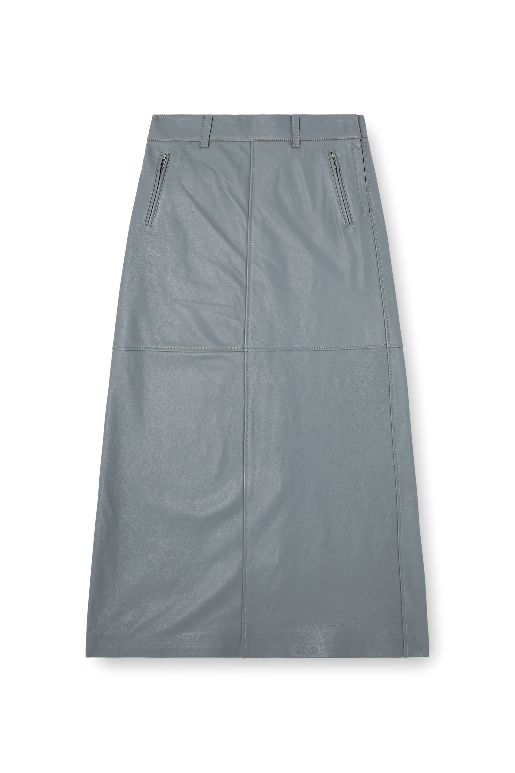 Diesel - L-UCY, Gonna lunga in pelle Donna in Grigio - 2