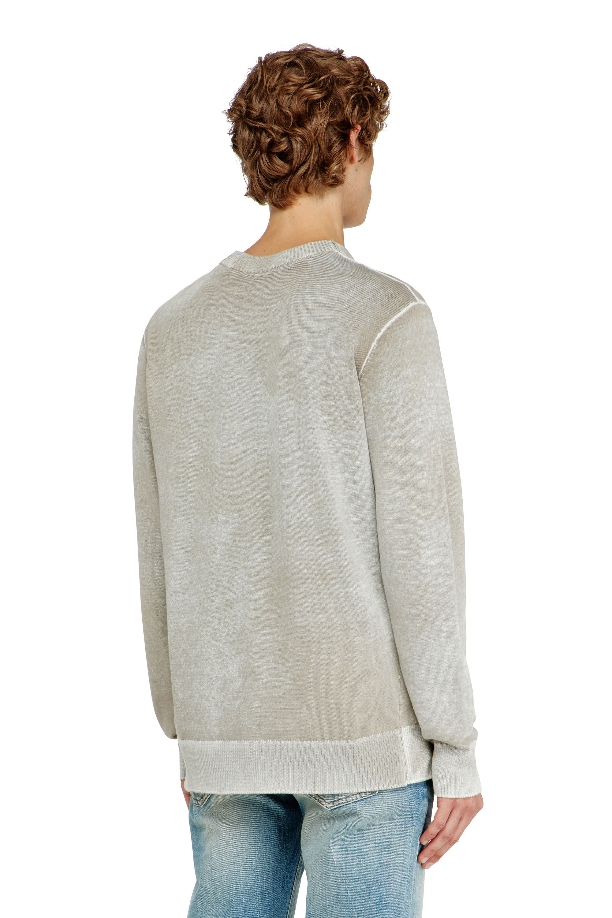 Diesel - K-LAURENT, Maglia con stampa interna sfumata Uomo in Grigio - 4