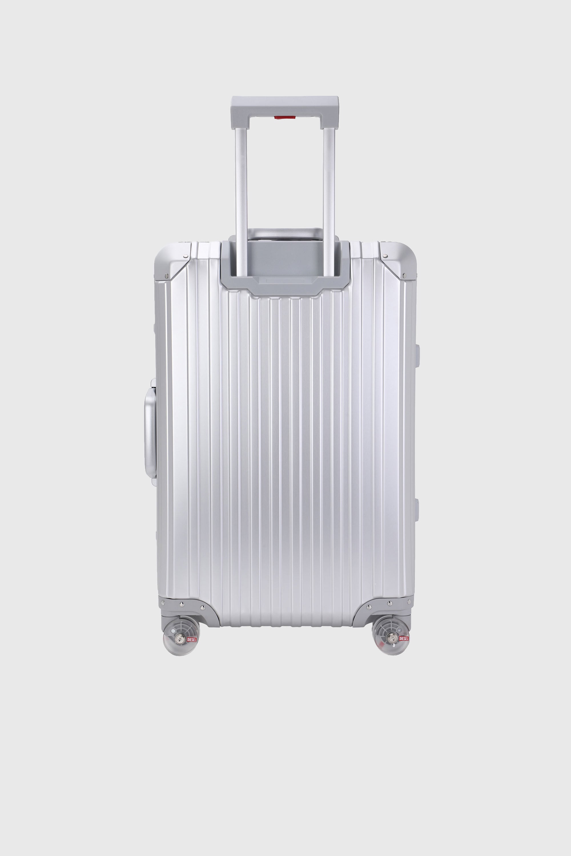 Diesel - DIESEL ALUMINUM TROLLEY- DSL002, Valigia in alluminio taglia M Unisex in Argento - 2