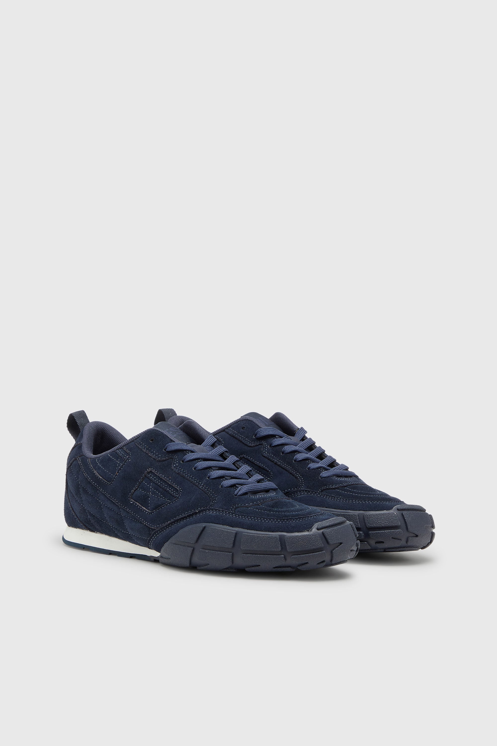 Diesel - S-PAGODHA LOW, S-Pagodha-Sneaker in suede trapuntato Uomo in Blu - 2