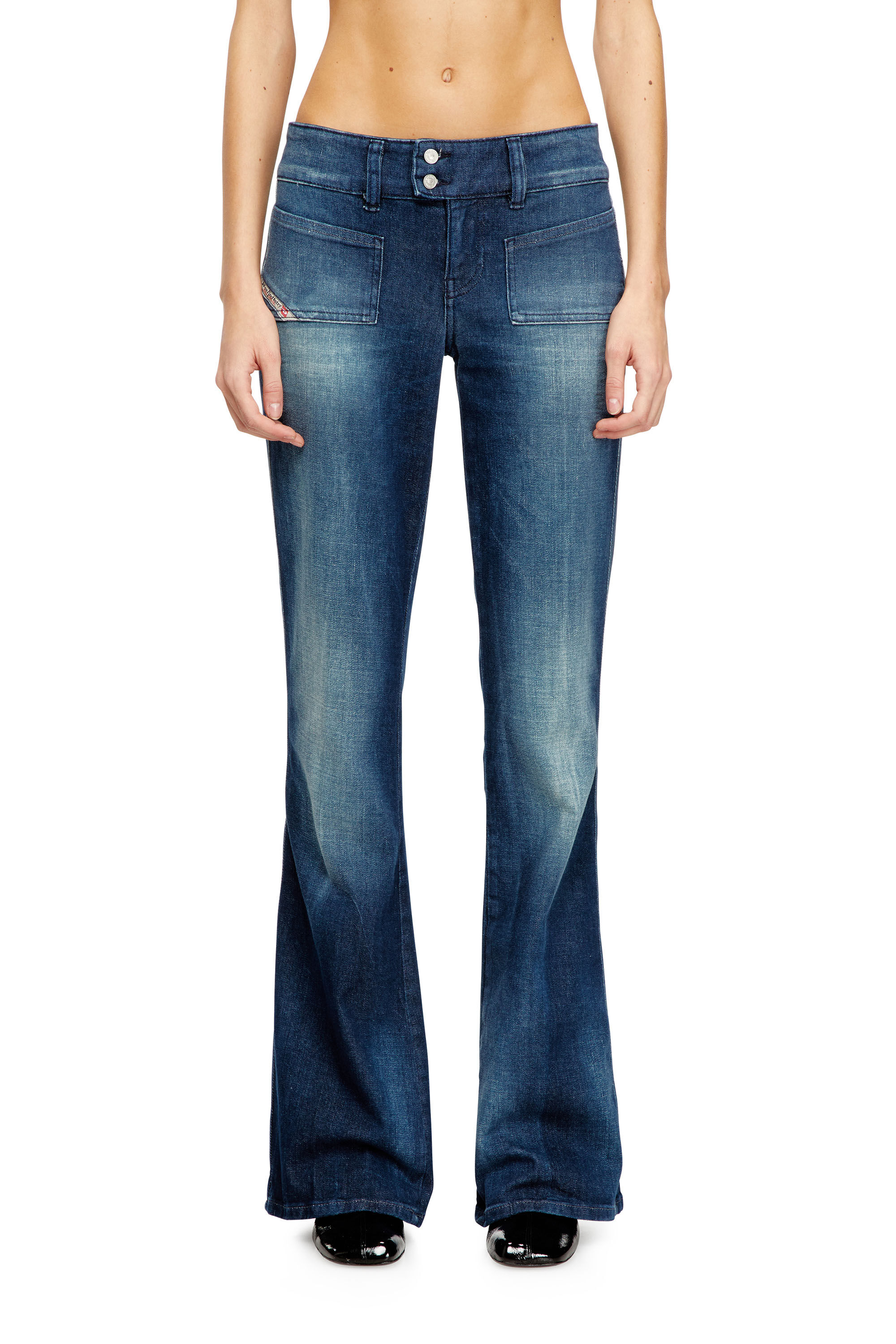 Diesel - Bootcut Jeans D-Hush 0ADBQ Femme, Bleu - Image 3