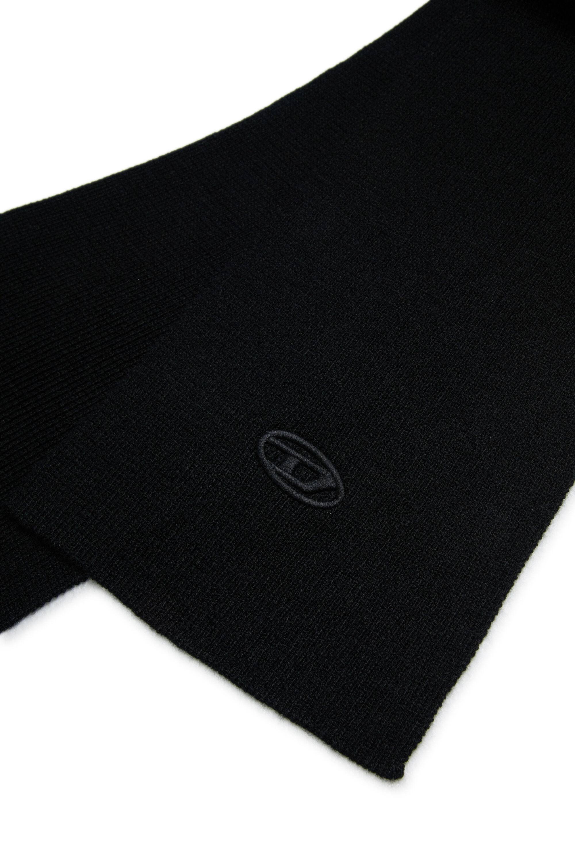 Diesel - RKCODERSCARF, Unisex Schal aus Wollmischung mit Logo in Schwarz - 3