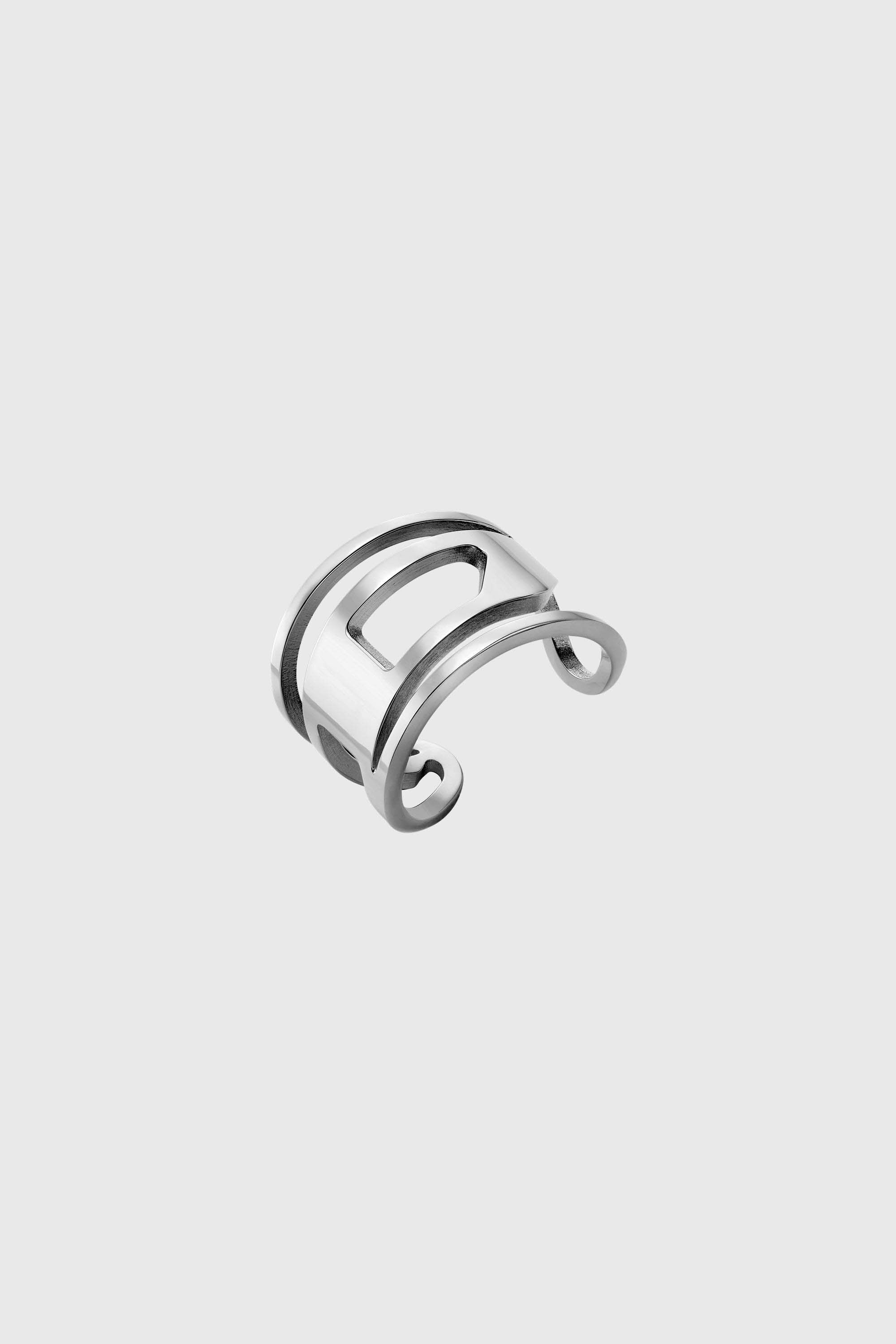 Diesel - DX1548040 JEWEL, Bague en acier inoxydable Mixte in Gris argent&eacute; - 1