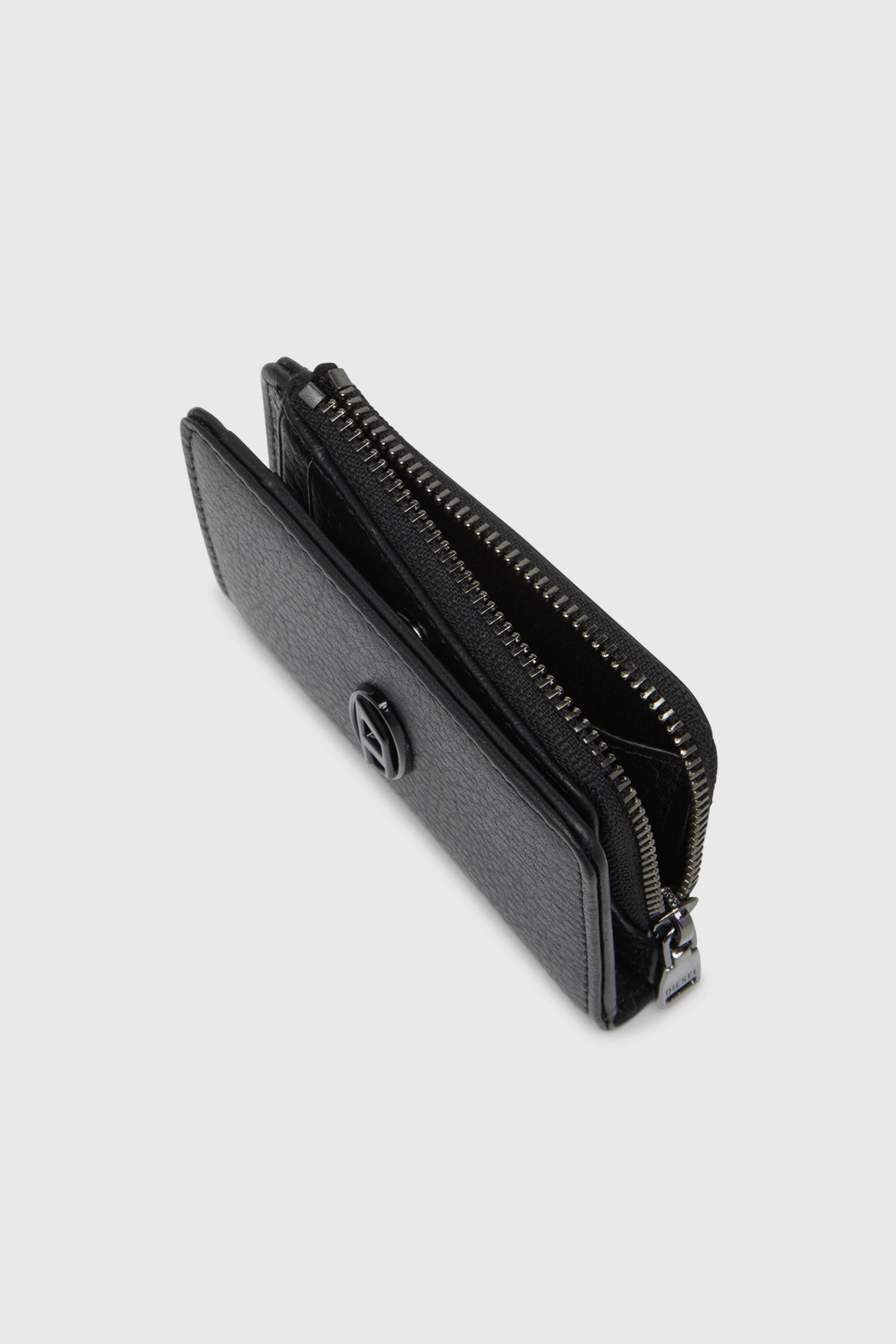 Diesel - HISSU EVO CARD HOLDER L, Herren Kartenetui aus Leder in Schwarz - 4